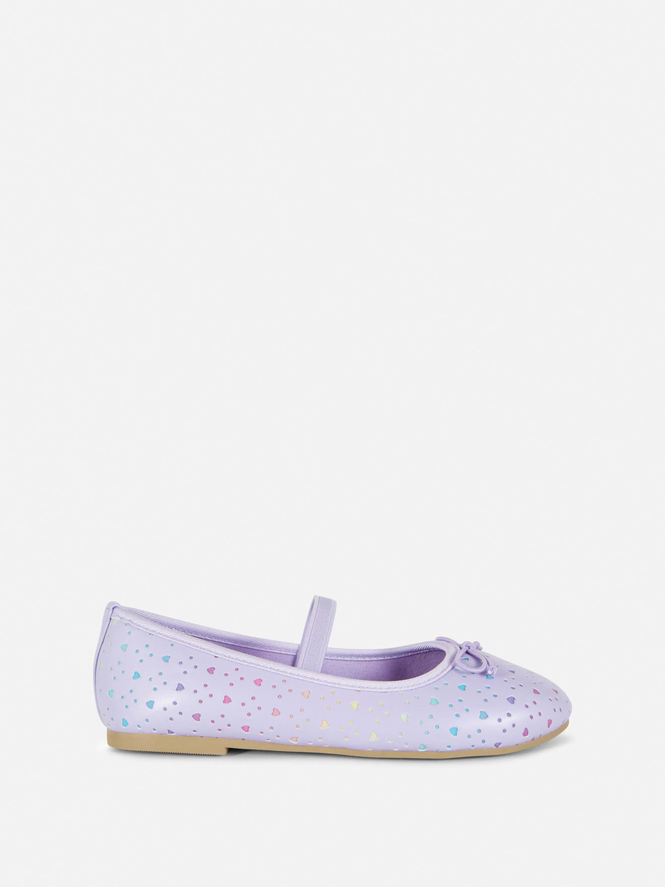 Cheap Primark Ballerines Ajourées à Cœur Lilas