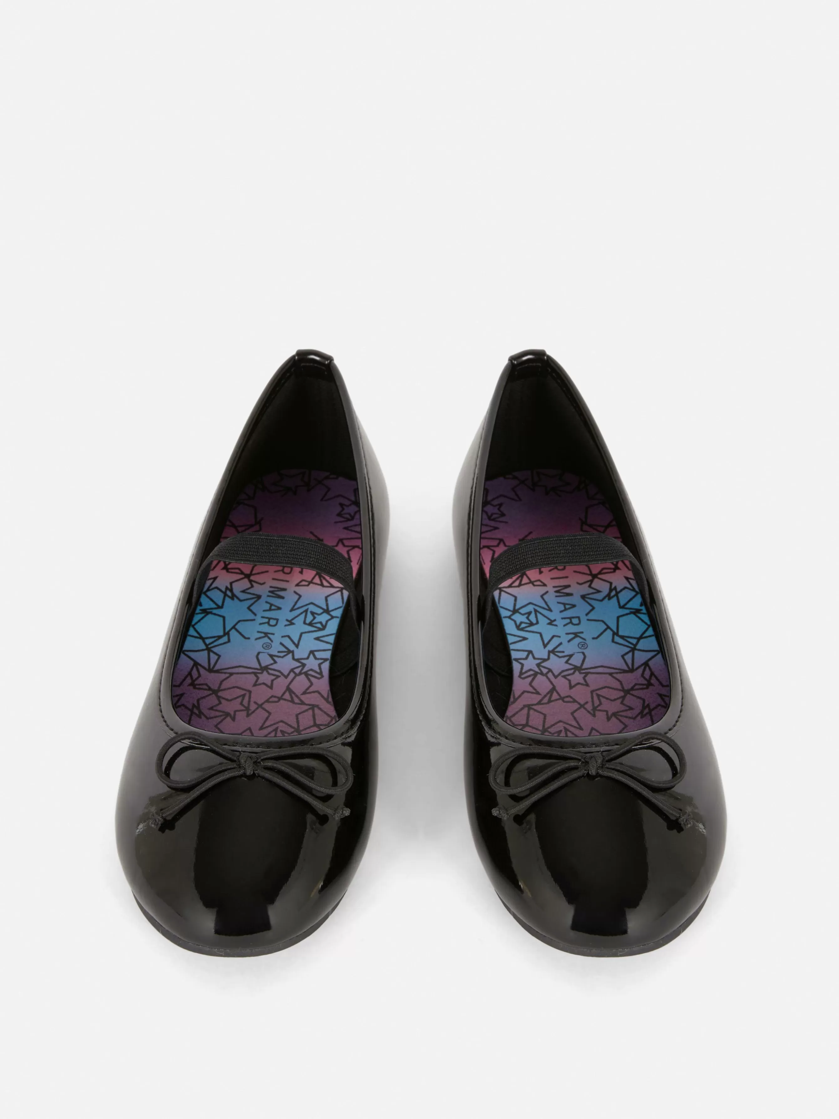 Cheap Primark Ballerines En Simili Cuir Verni Noir