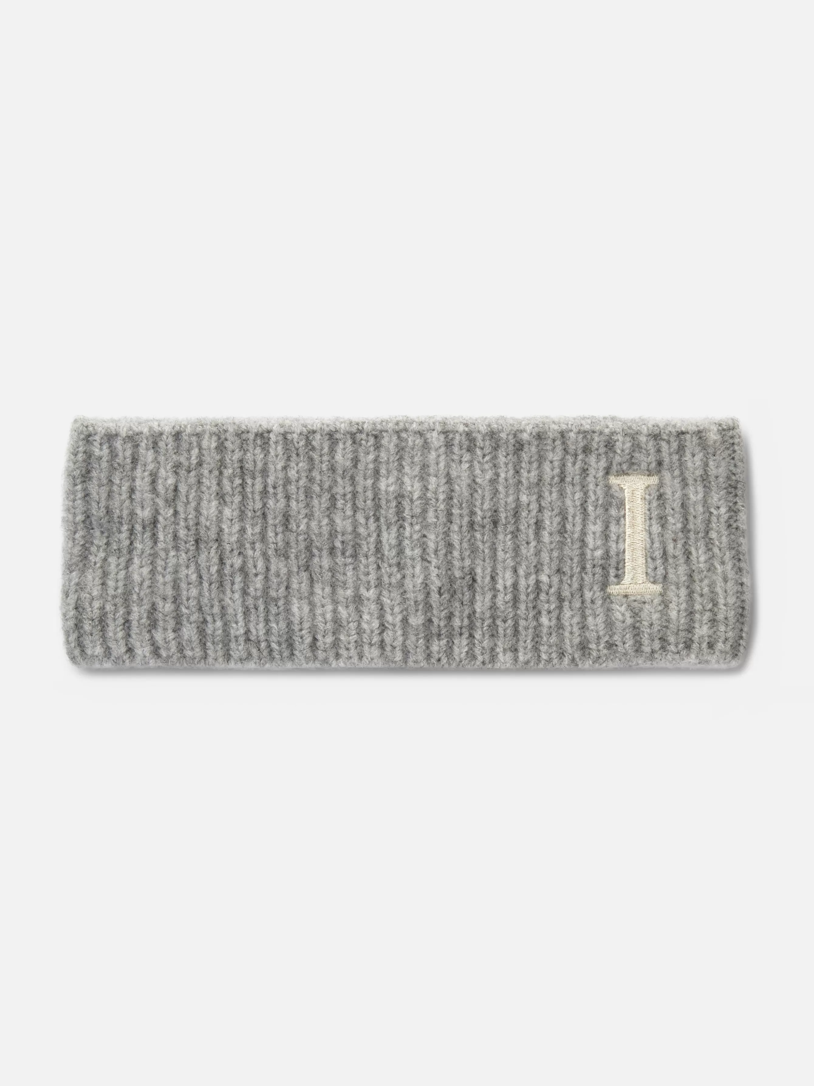 Flash Sale Primark Bandeau En Tricot Avec Initiale Brodée Gris