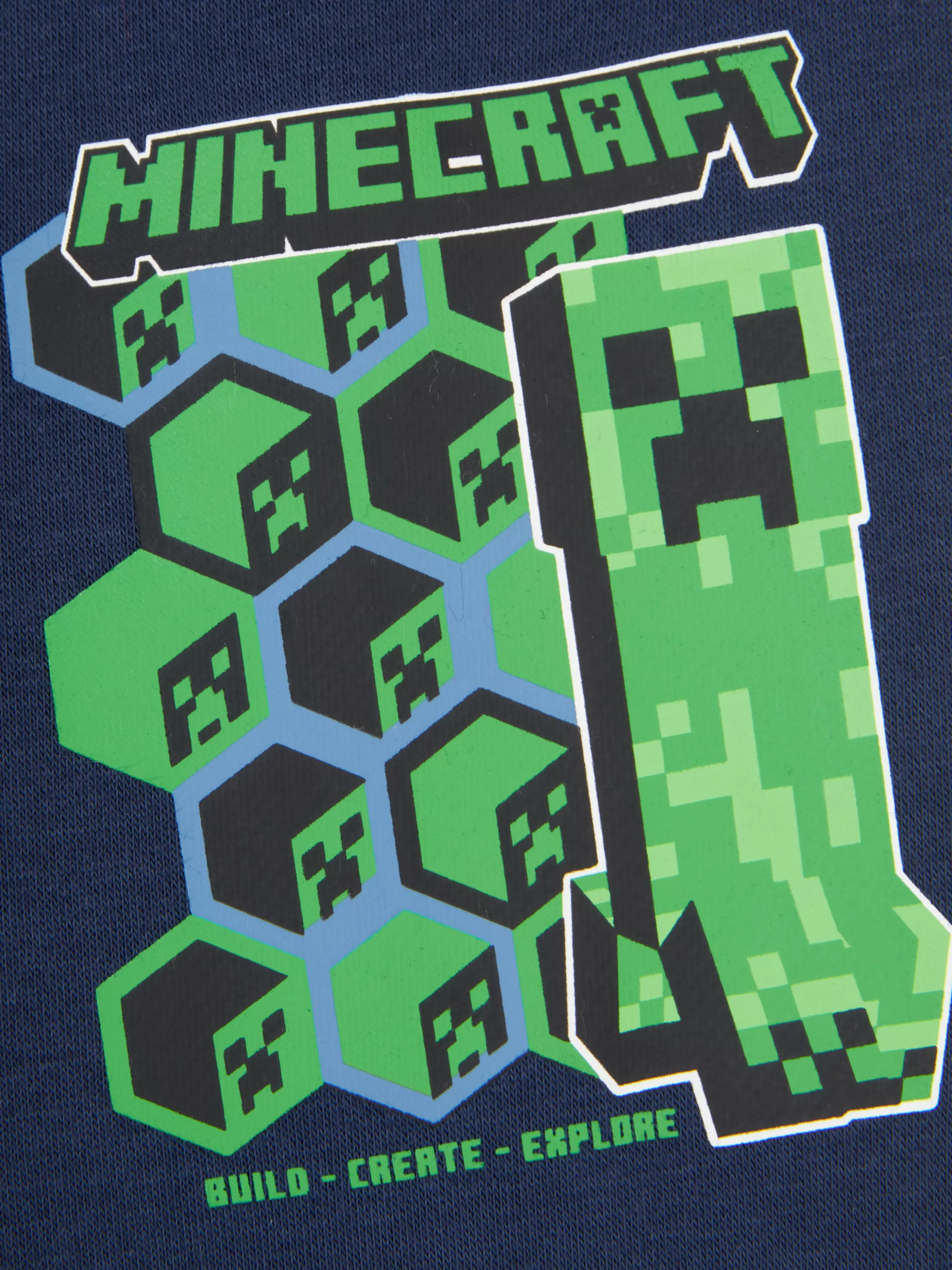 Cheap Primark Bas De Jogging à Cordon De Serrage Minecraft Bleu marine