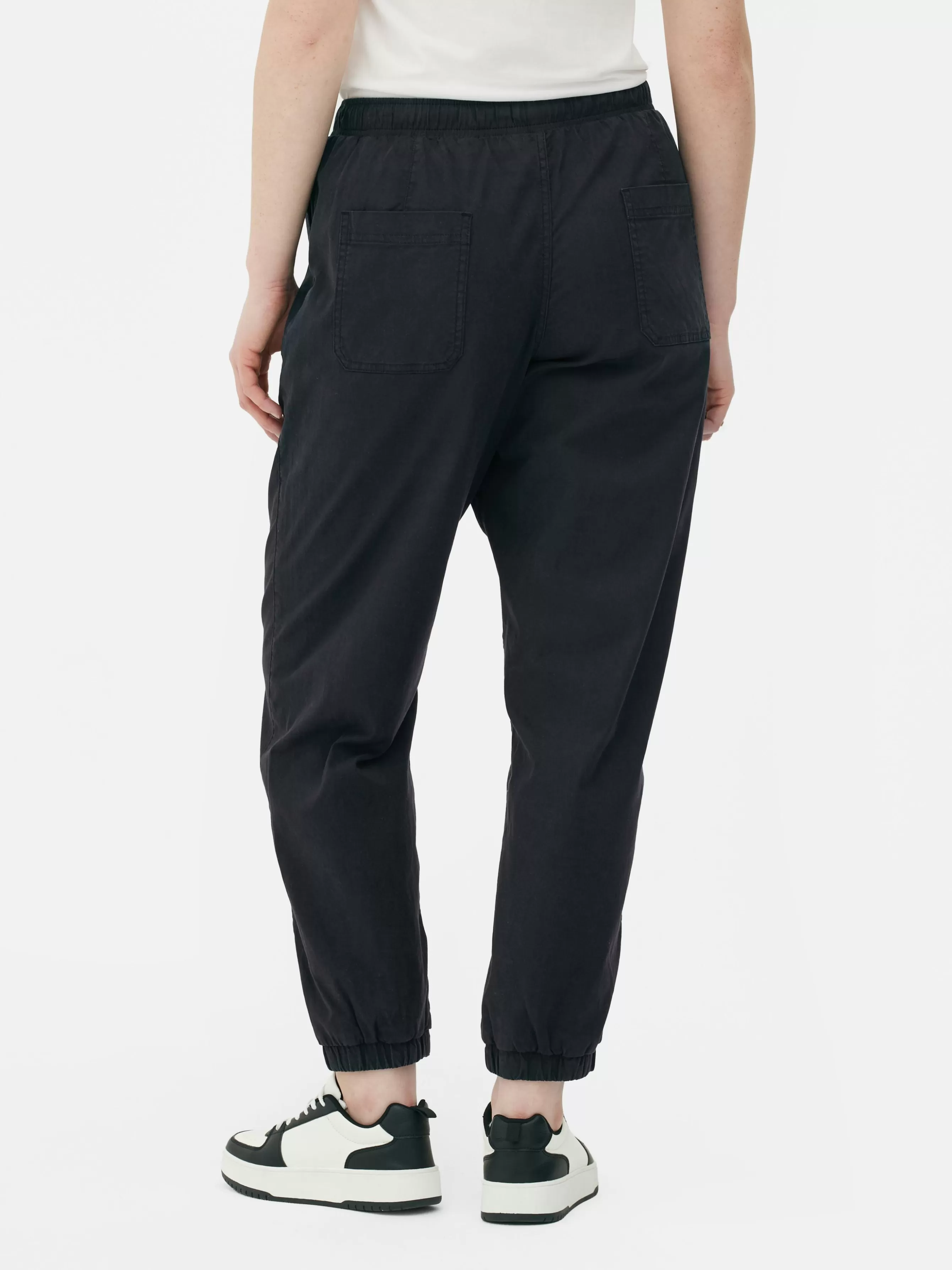 Cheap Primark Bas De Jogging à Revers Et Cordon De Serrage Bleu marine