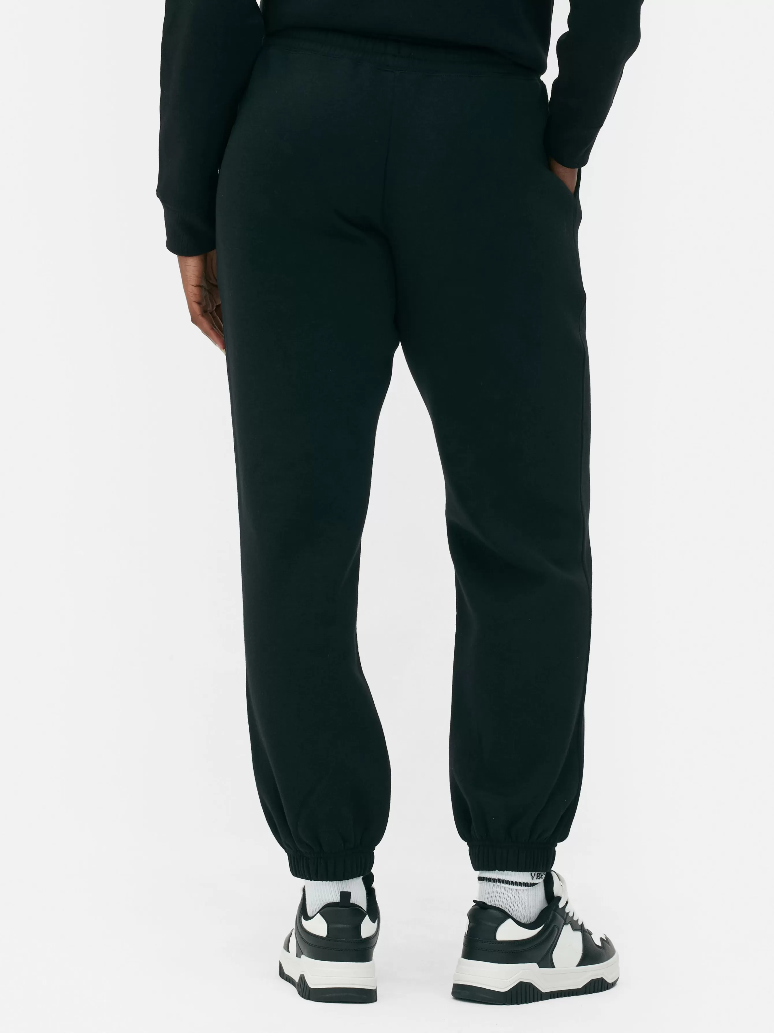 Clearance Primark Bas De Jogging à Revers Et Cordon De Serrage Noir