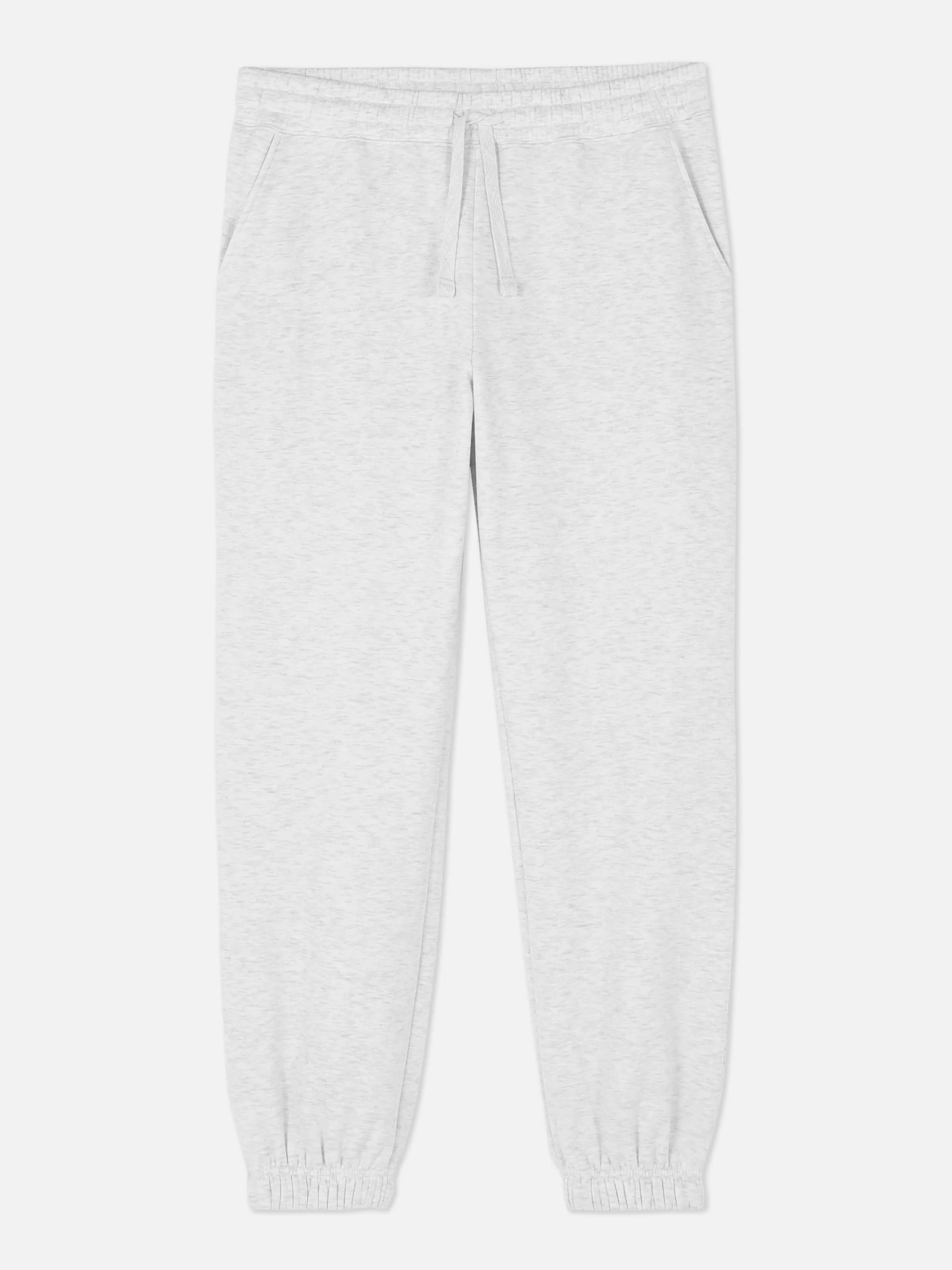 Store Primark Bas De Jogging à Revers Et Cordon De Serrage Gris chiné
