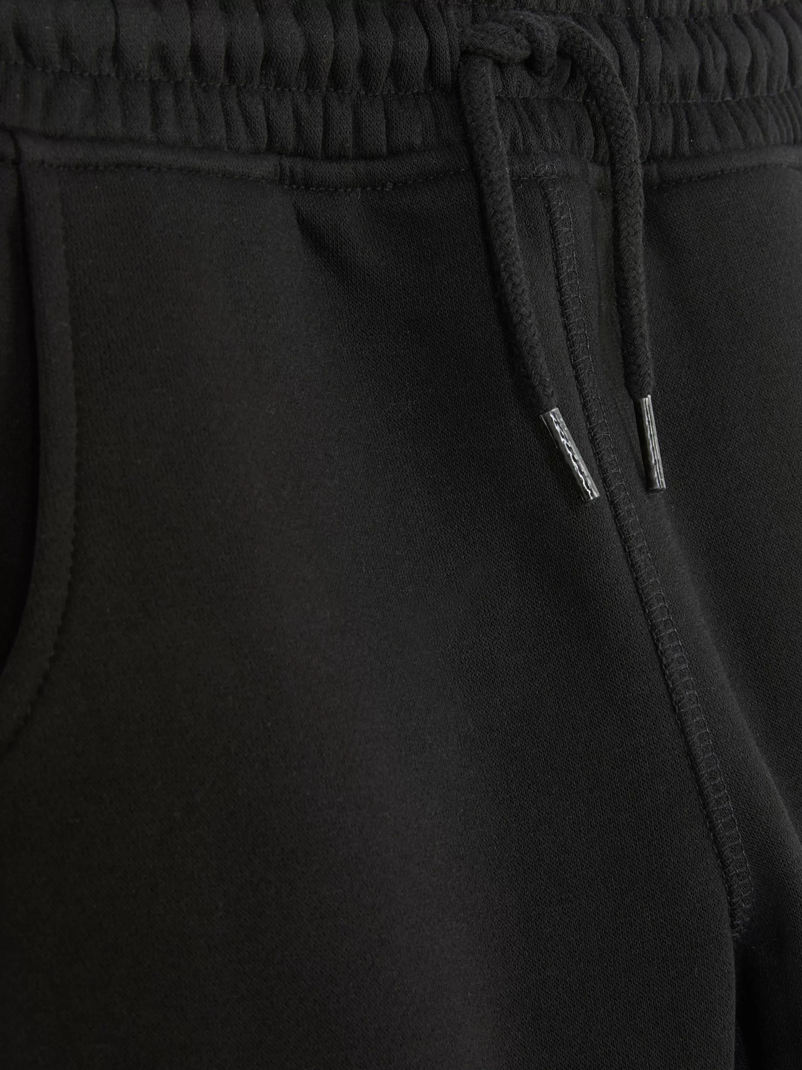 New Primark Bas De Jogging à Revers Et Cordon De Serrage Garçon Noir