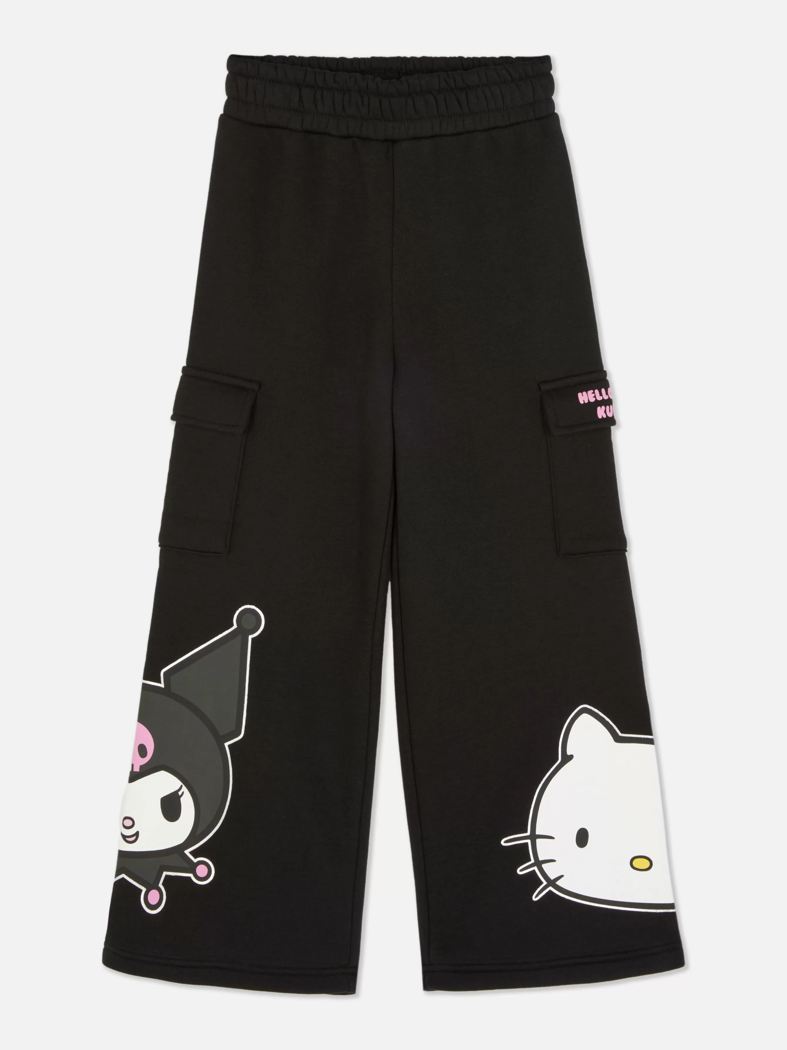 New Primark Bas De Jogging Cargo Hello Kitty Et Ses Amis Noir