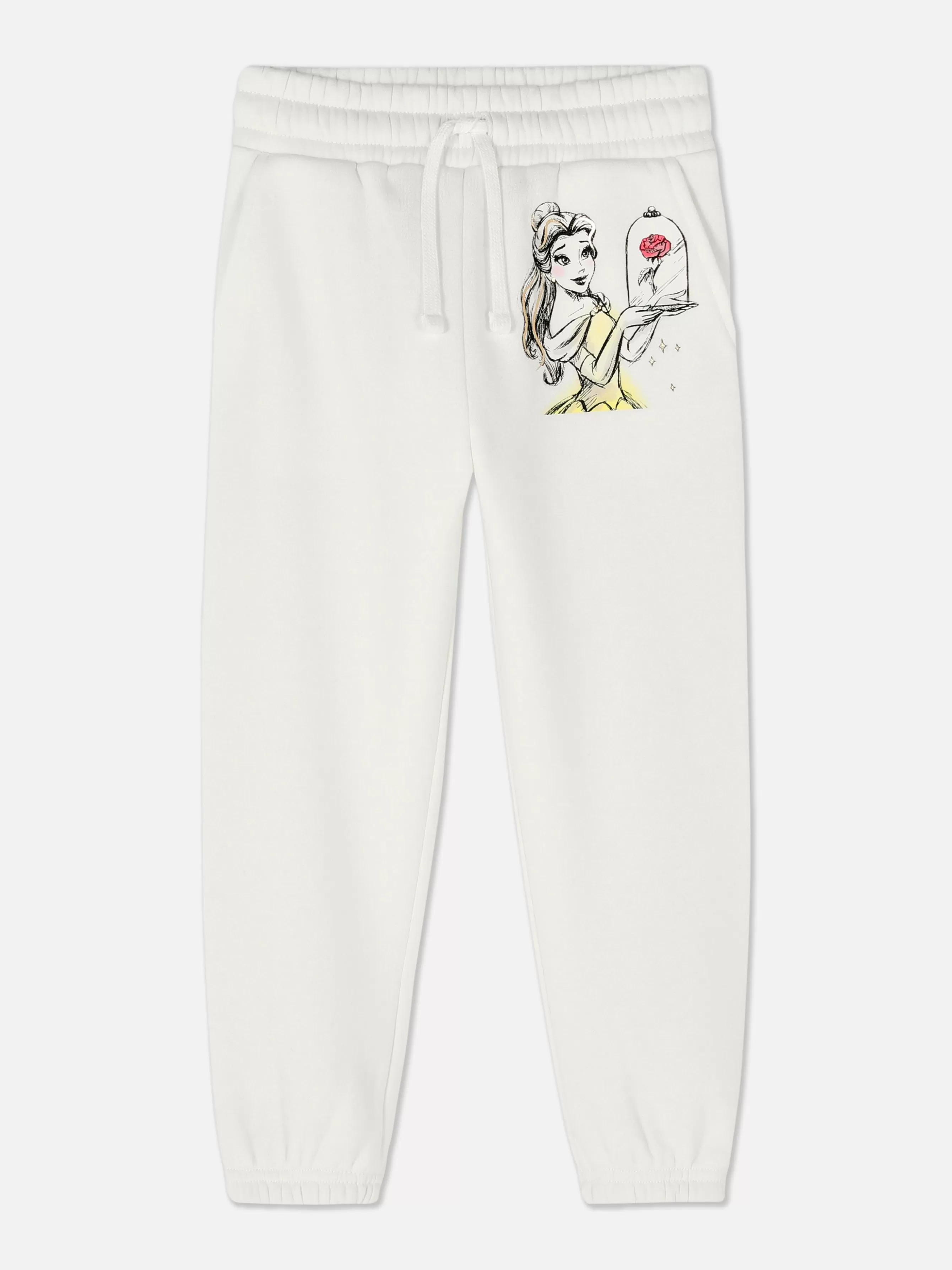 Store Primark Bas De Jogging Graphique Disney La Belle Et La Bête Blanc