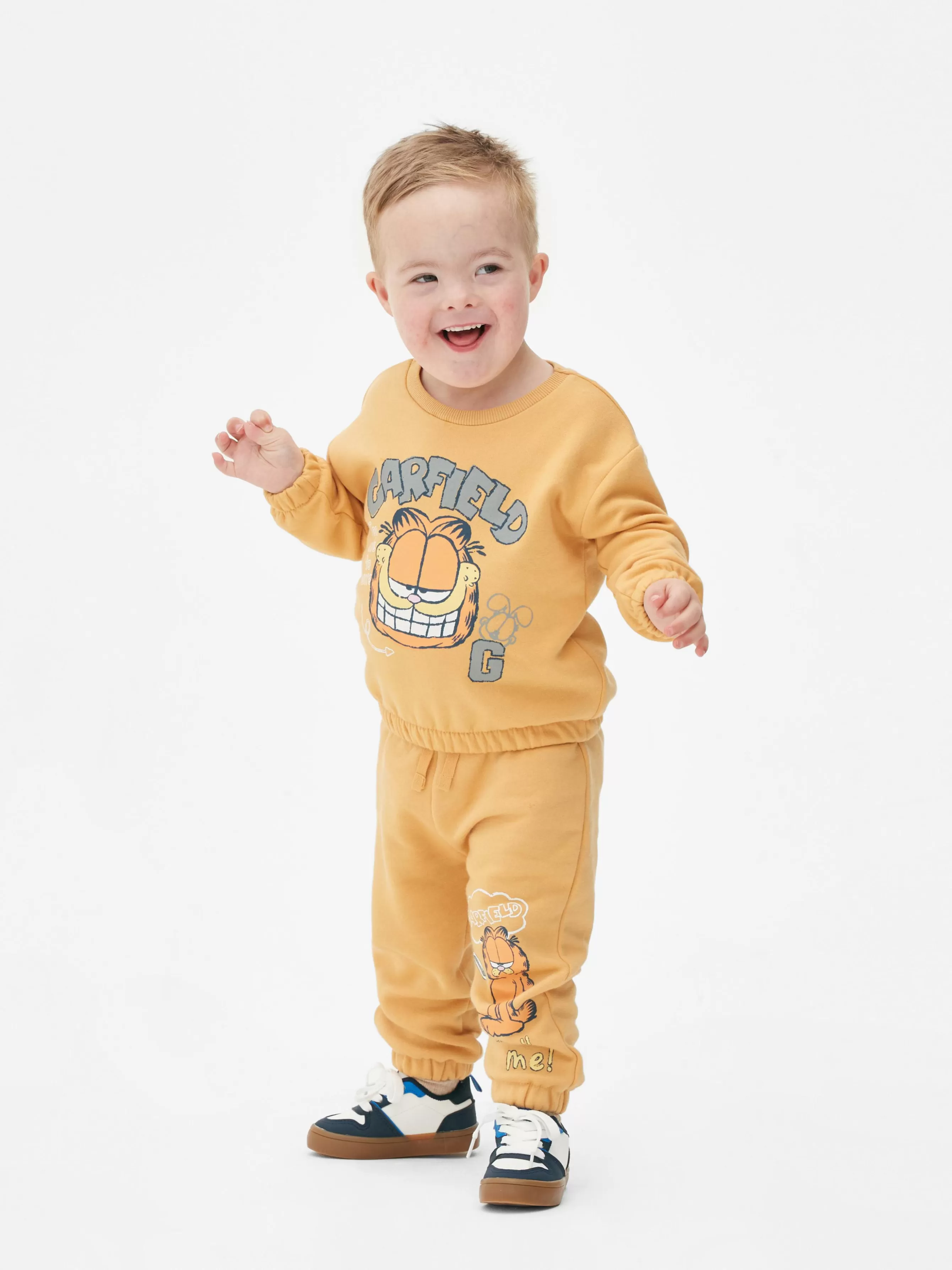 Cheap Primark Bas De Jogging Graphique Garfield Jaune moutarde