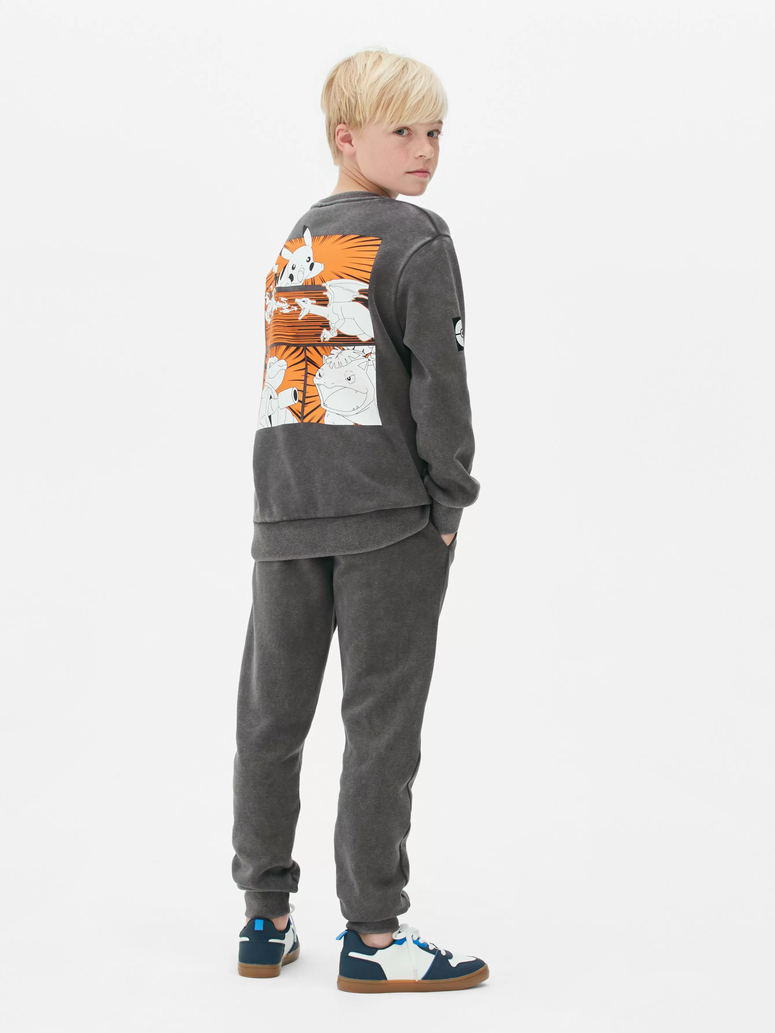 Clearance Primark Bas De Jogging Pokémon Pikachu Et Dracaufeu Gris foncé