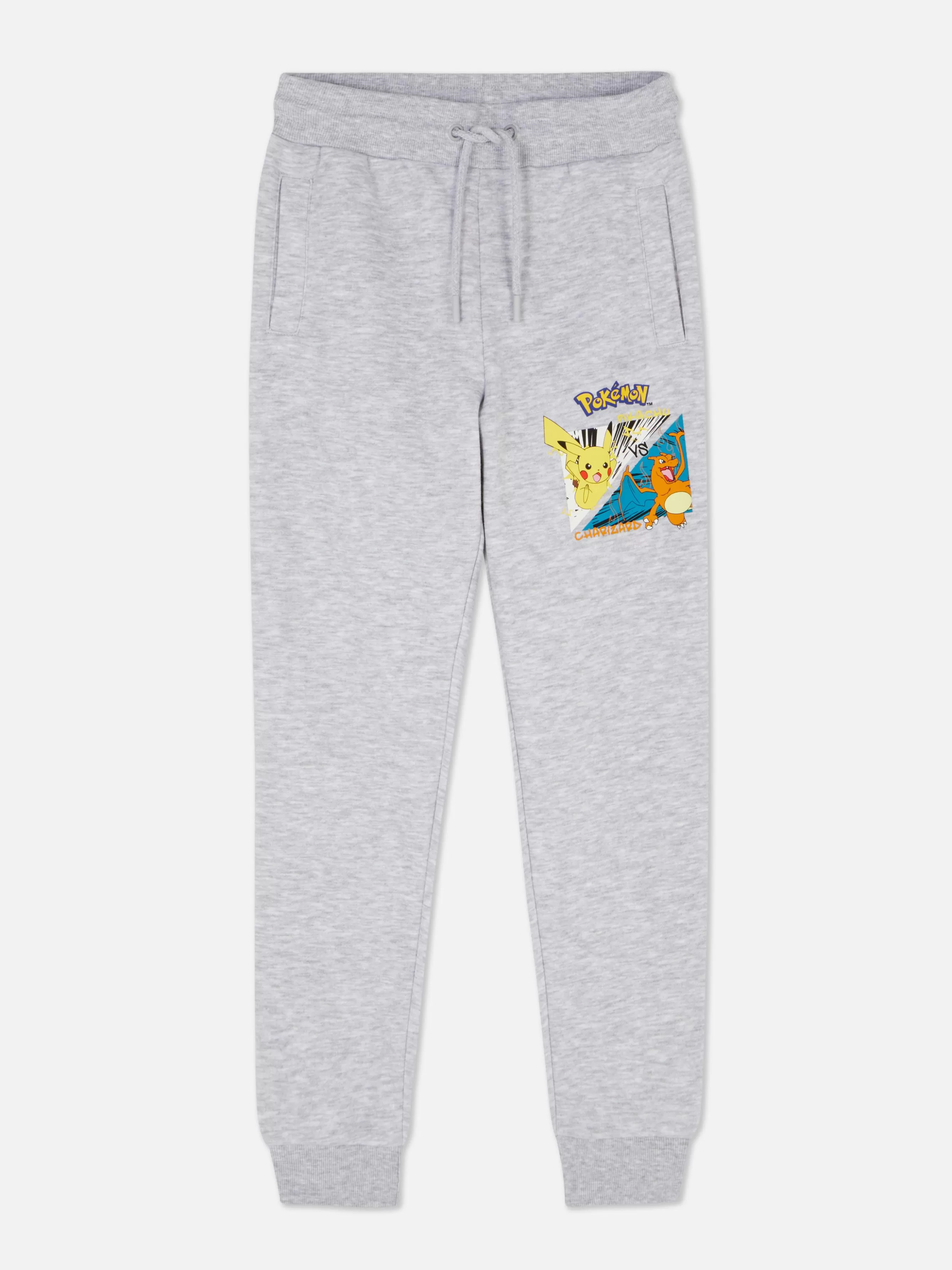 Outlet Primark Bas De Jogging Pokémon Pikachu Vs Dracaufeu Gris