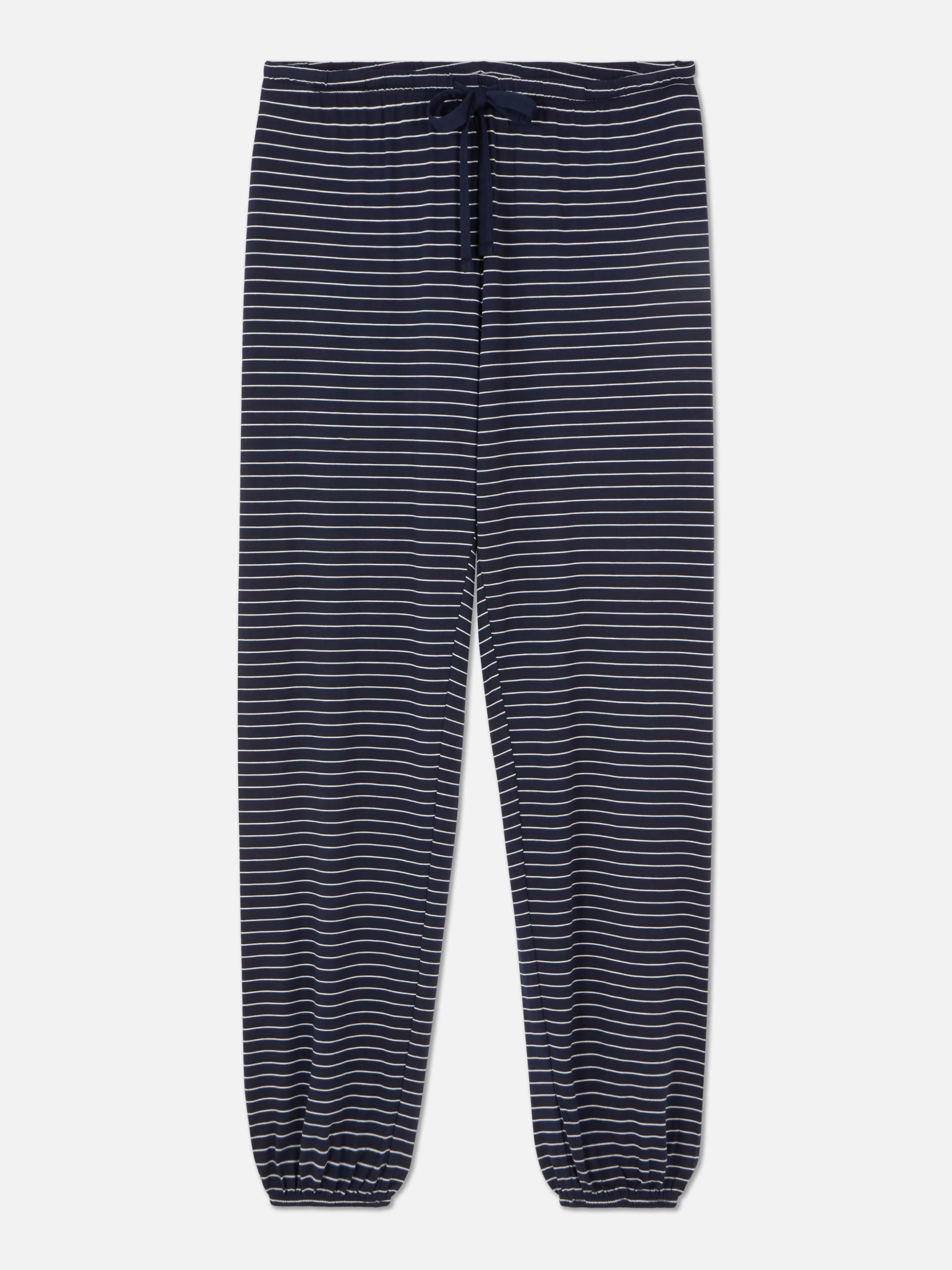 Cheap Primark Bas De Pyjama Jogging à Rayures Bleu marine