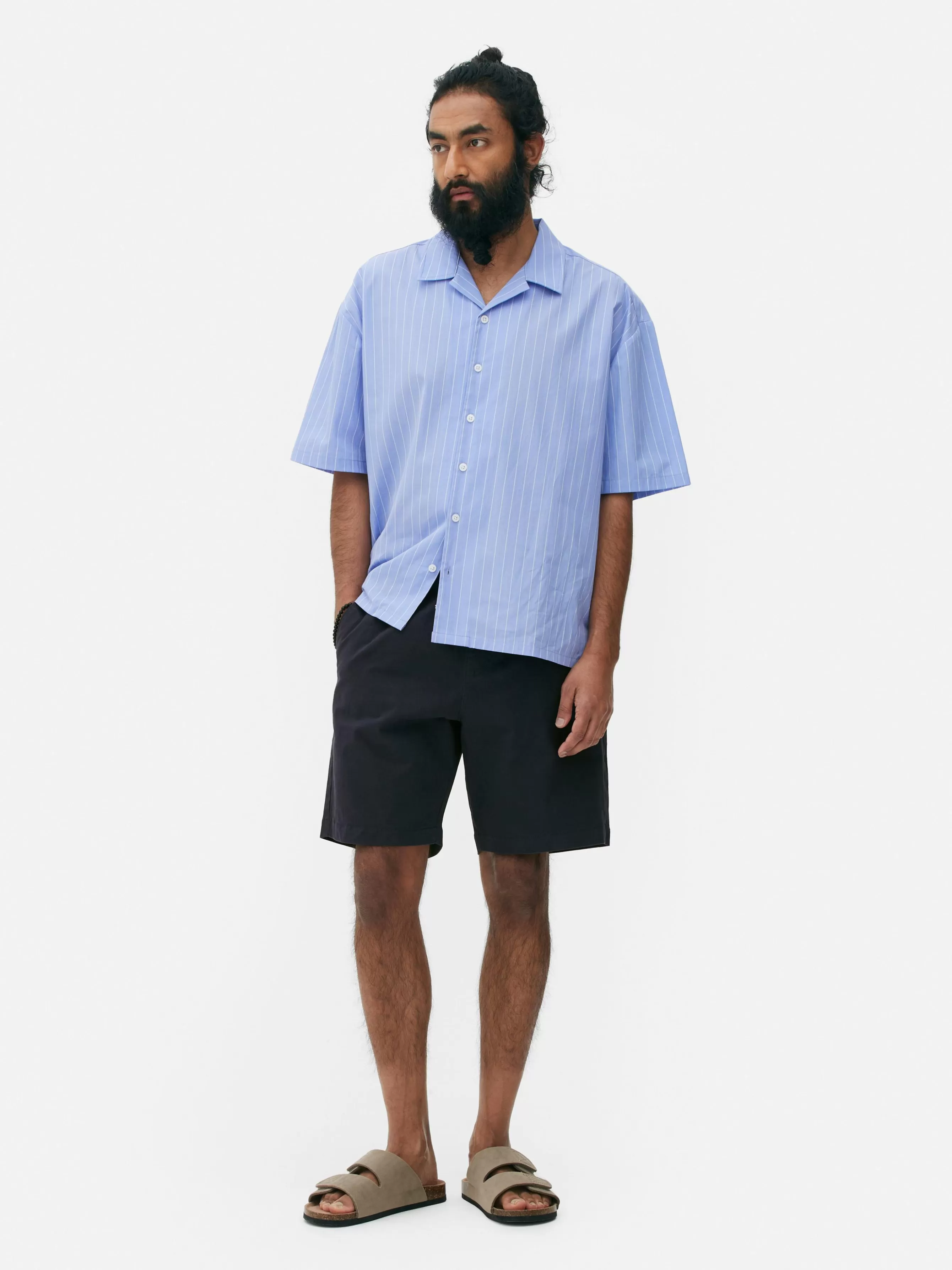 Online Primark Bermuda Avec Cordon De Serrage Bleu marine