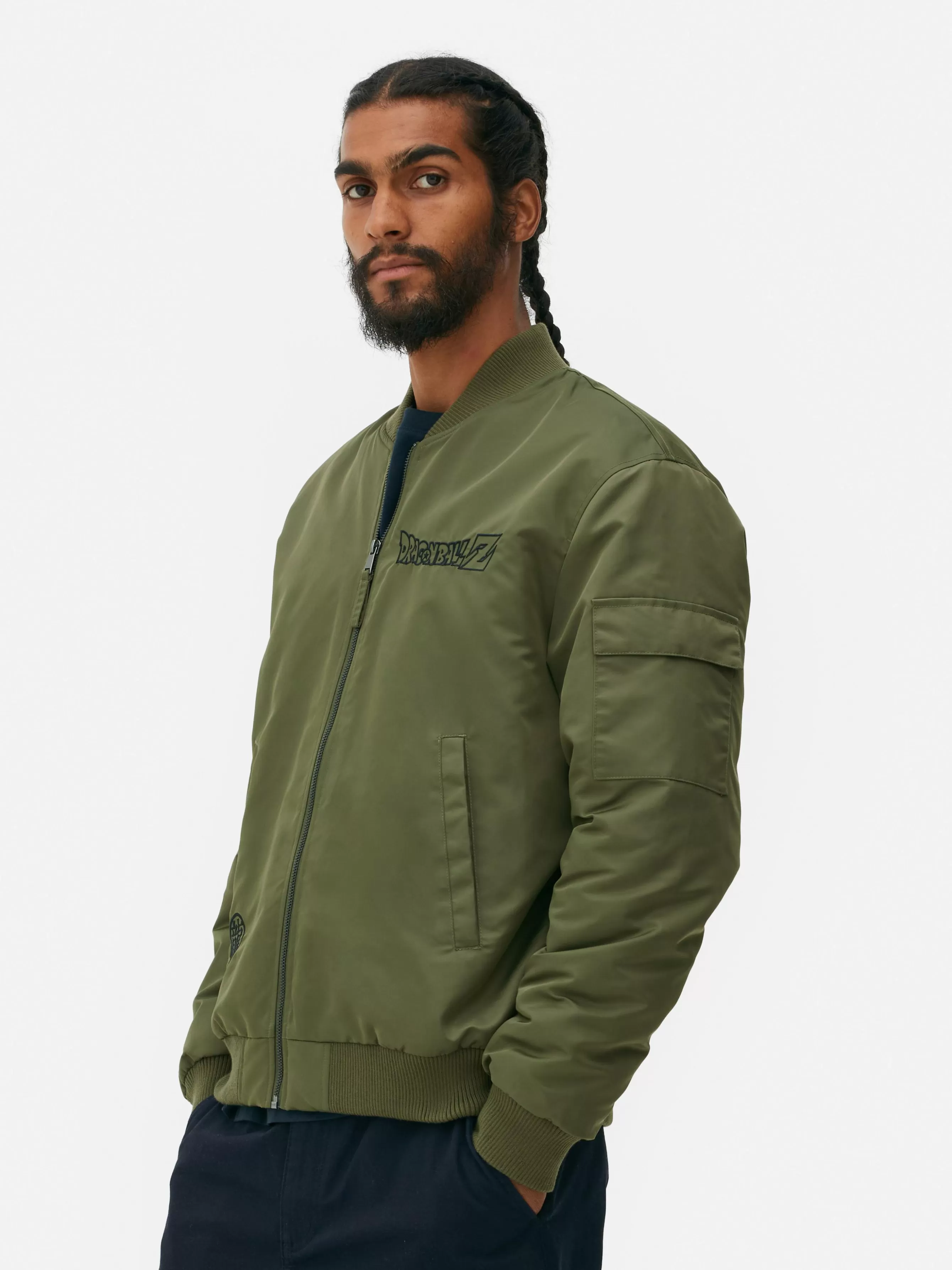 New Primark Blouson Bomber Dragon Ball Z Shenron Kaki