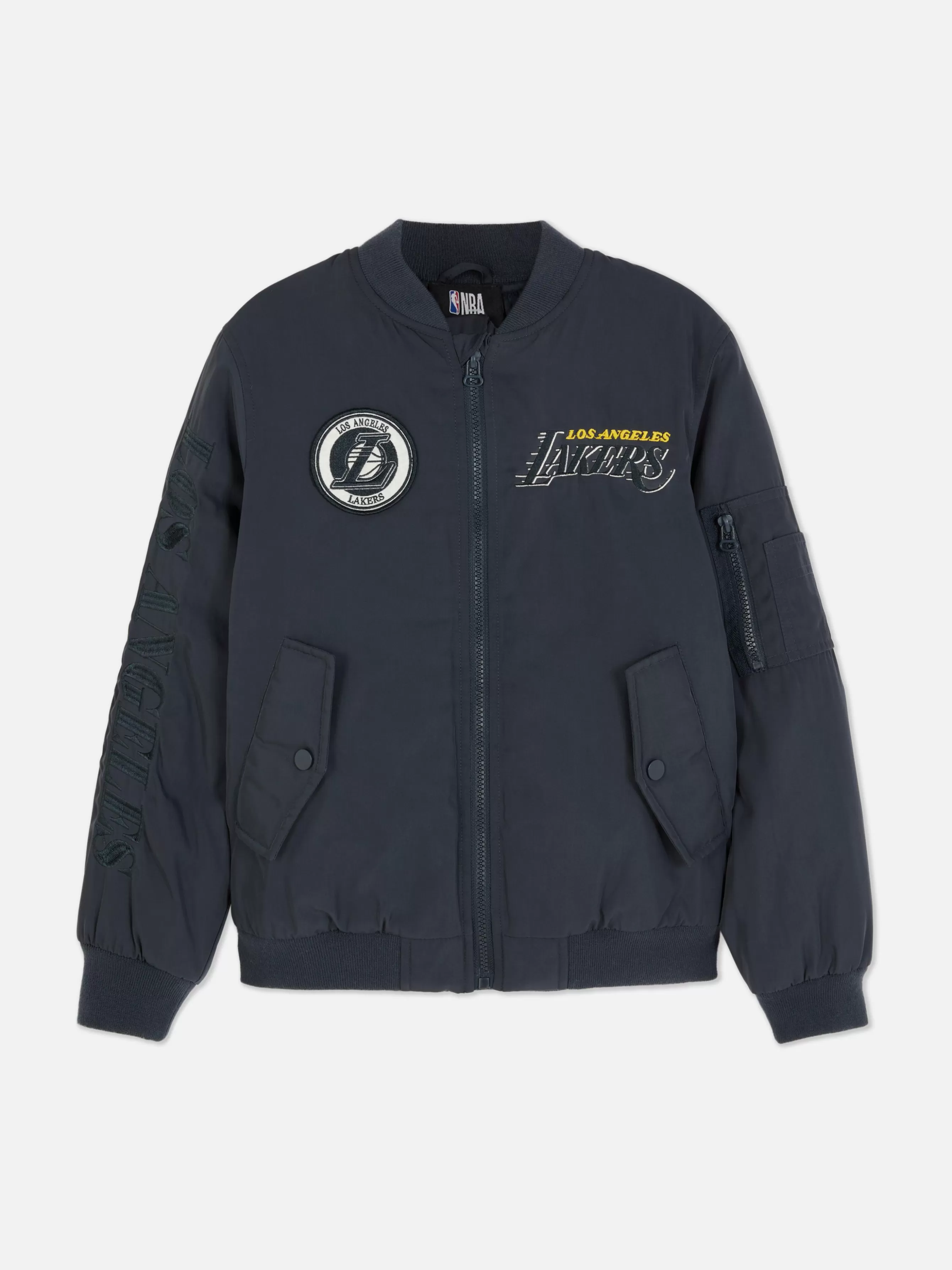 Cheap Primark Blouson Bomber NBA Los Angeles Lakers Gris