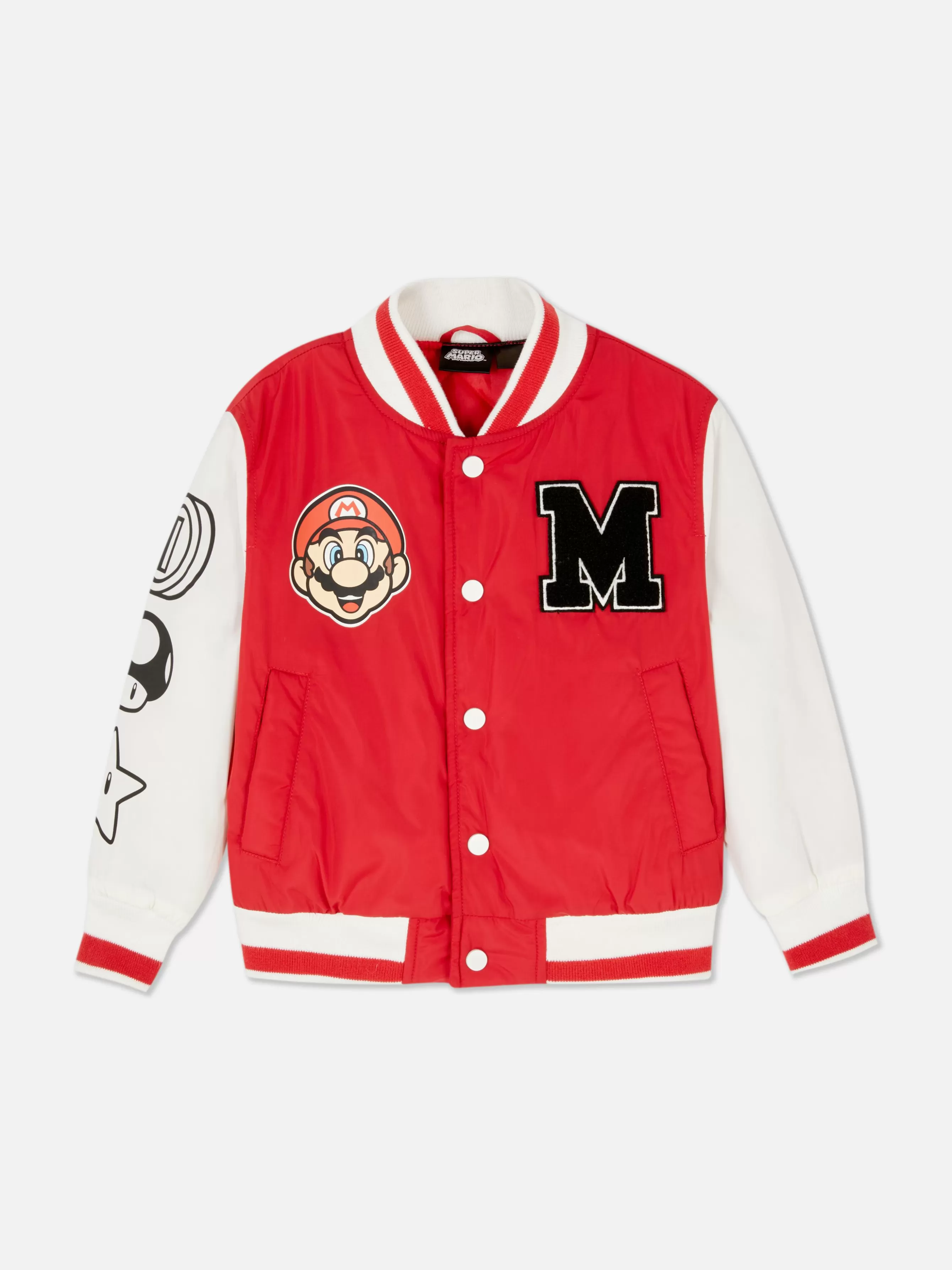 Cheap Primark Blouson Bomber Super Mario Rouge