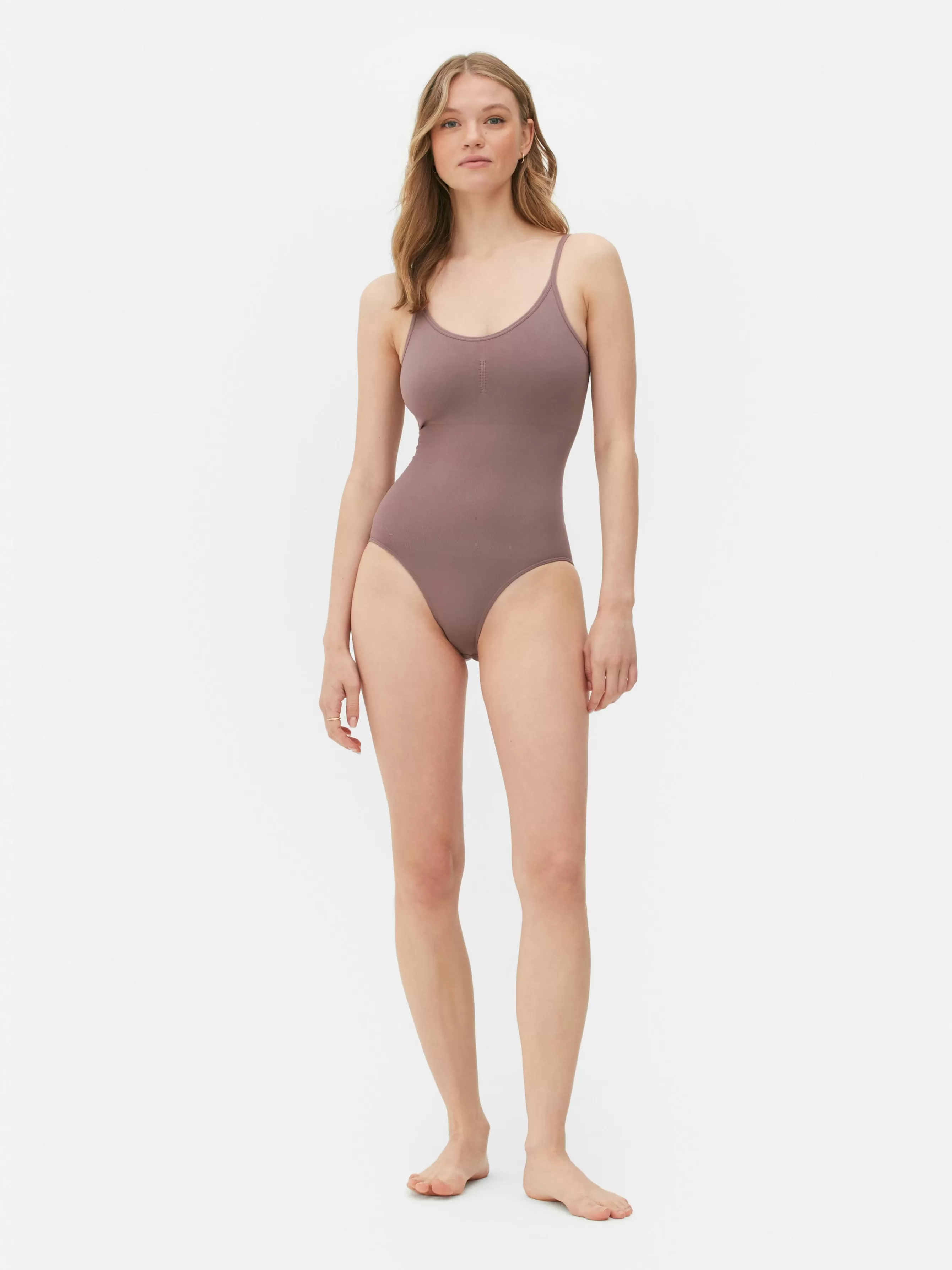 Flash Sale Primark Body Décolleté Gainant Sans Coutures Moka