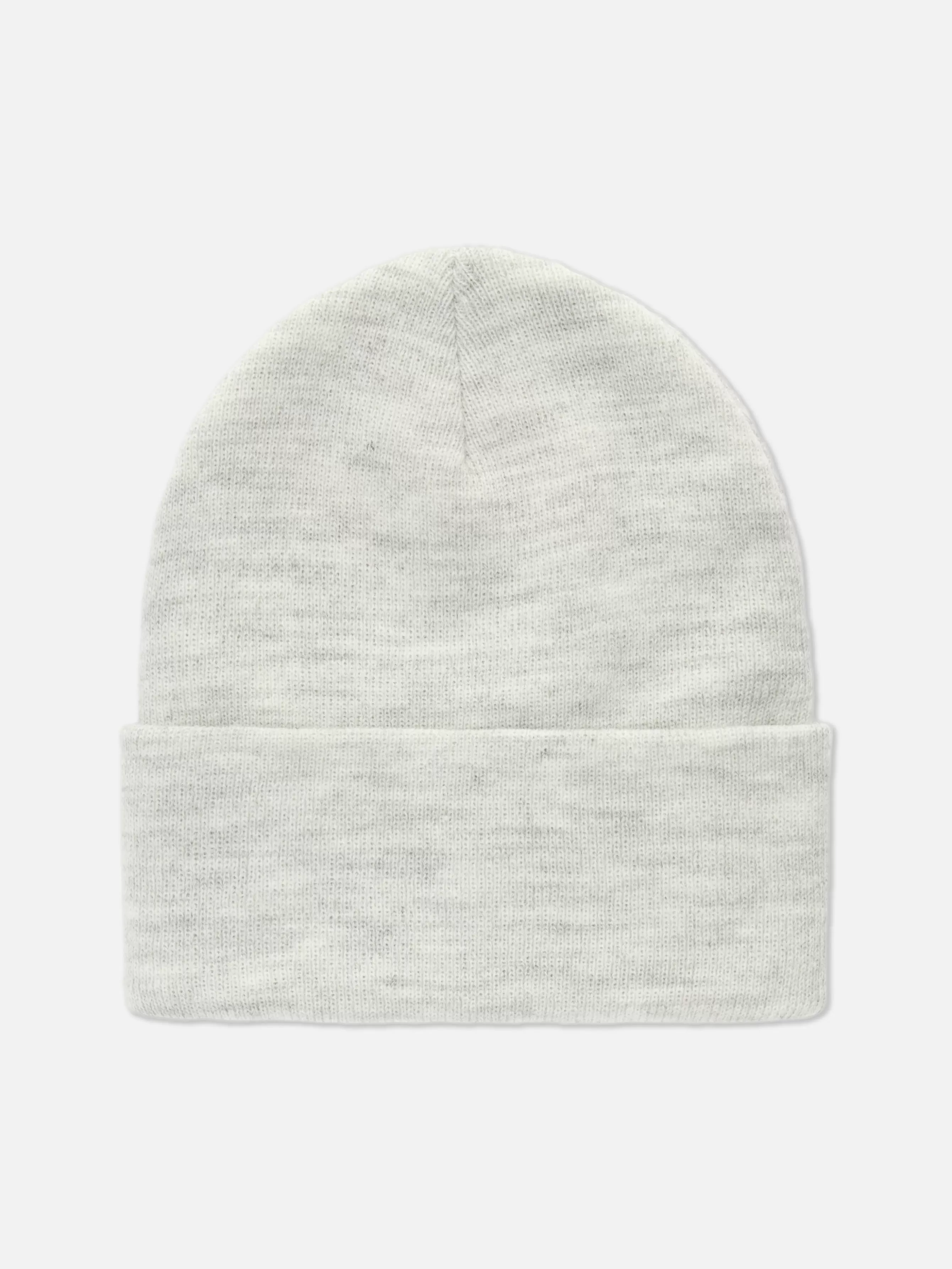 Sale Primark Bonnet à Large Revers Gris chiné