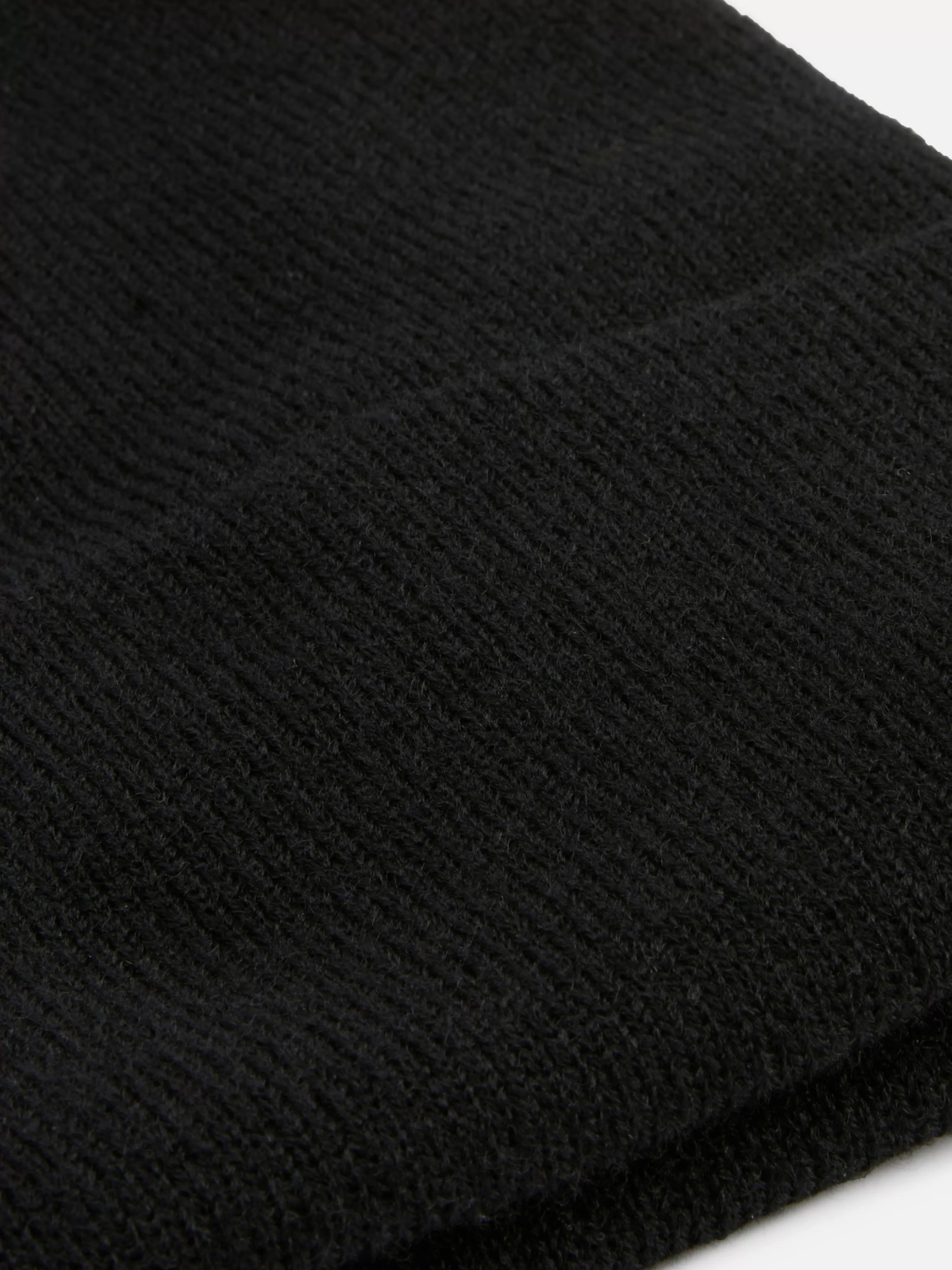 Cheap Primark Bonnet à Large Revers Noir