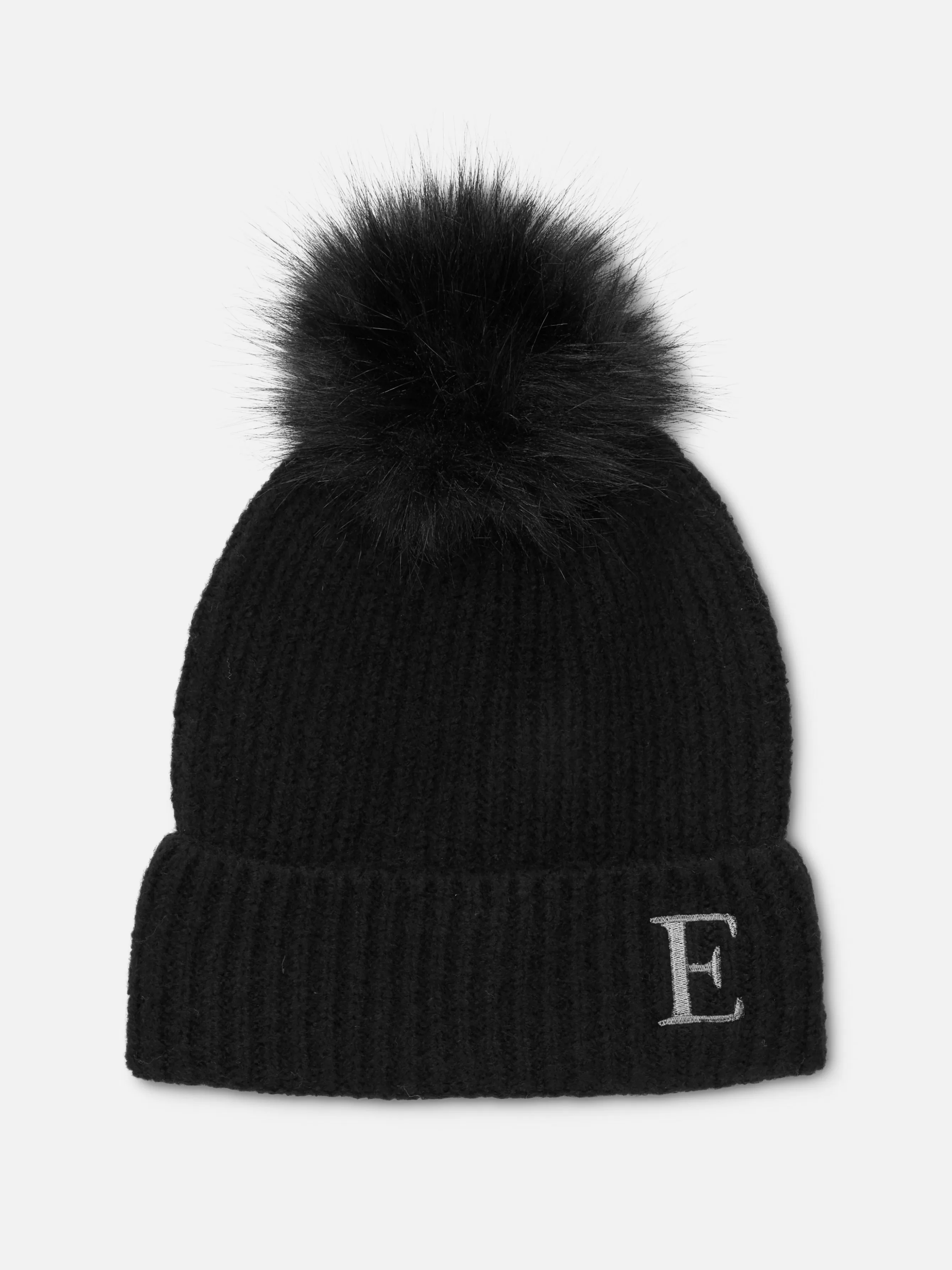 Online Primark Bonnet à Pompon Avec Initiale Brodée Noir