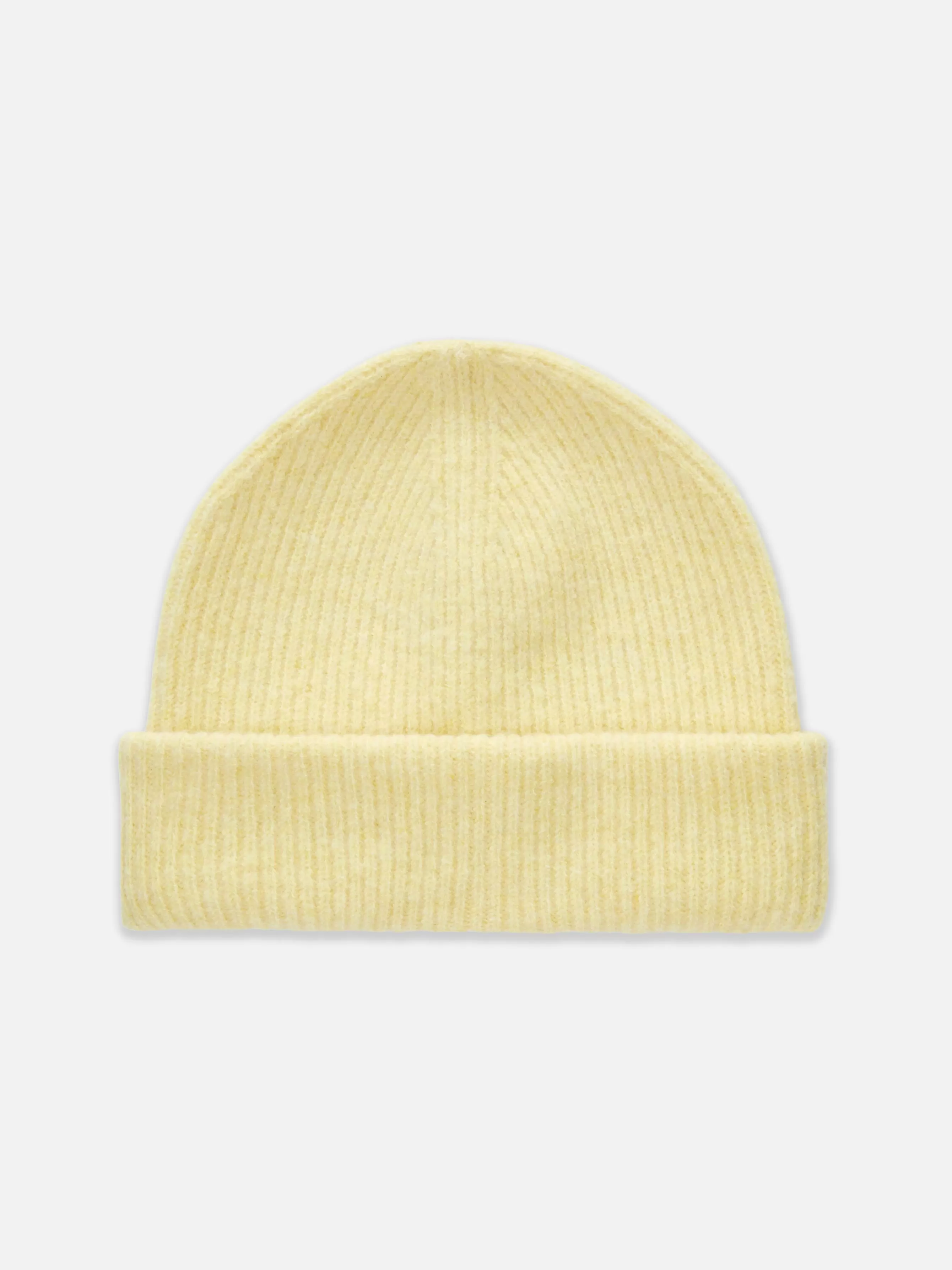 Cheap Primark Bonnet En Grosse Maille à Revers Jaune