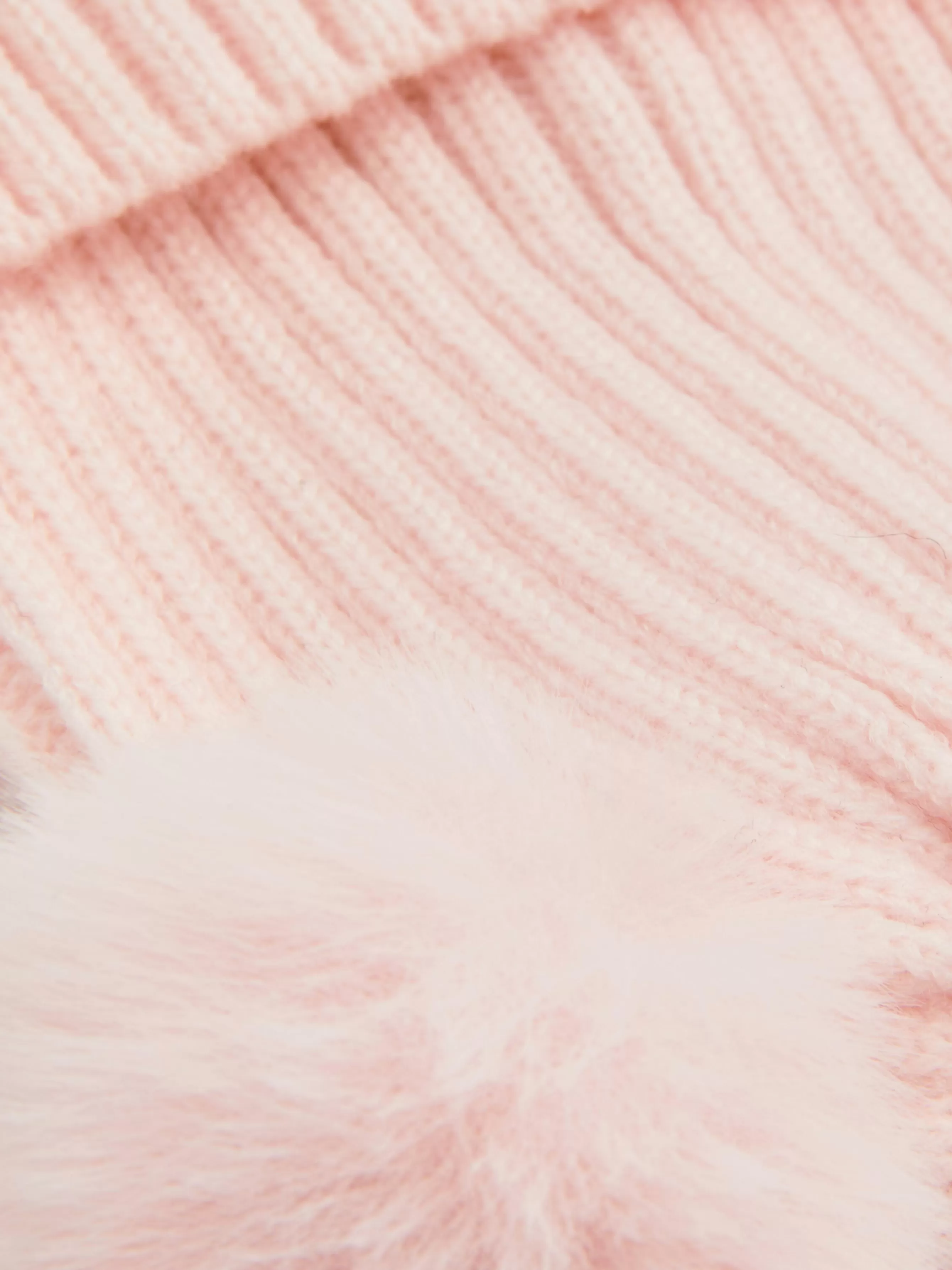 Clearance Primark Bonnet En Maille à Pompon Rose