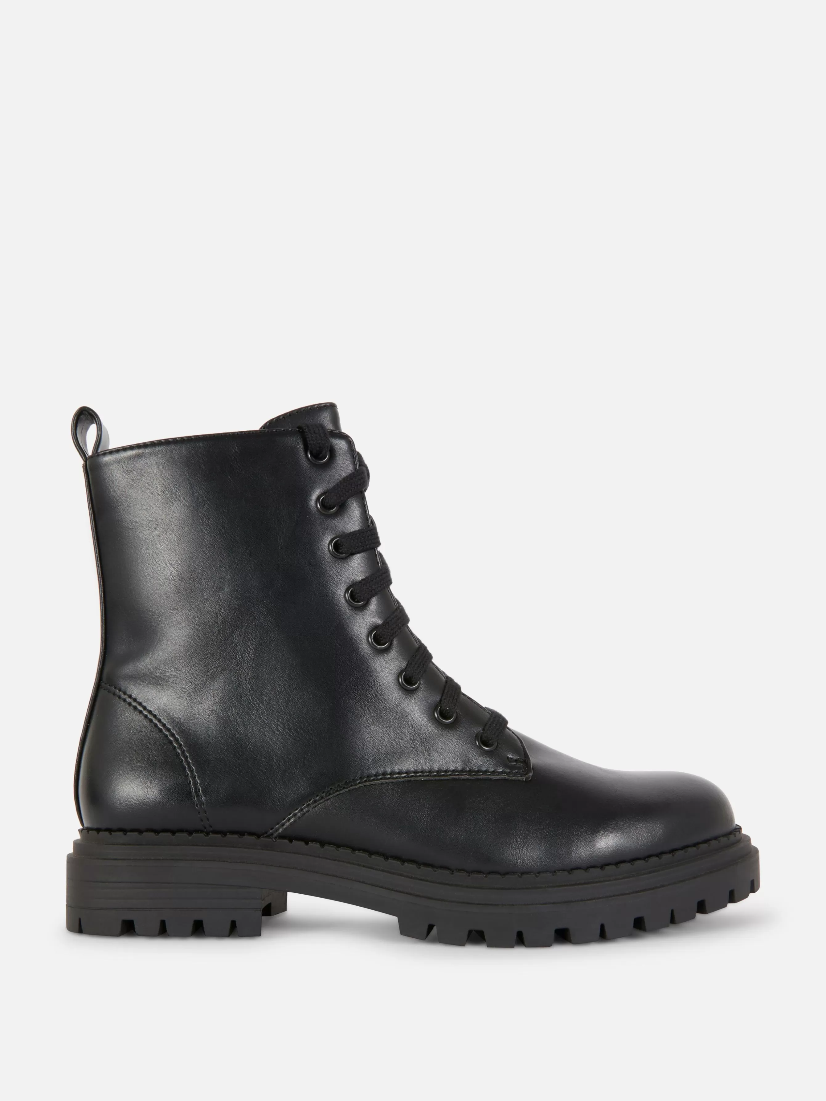 Cheap Primark Bottes De Motard à Lacets Noir