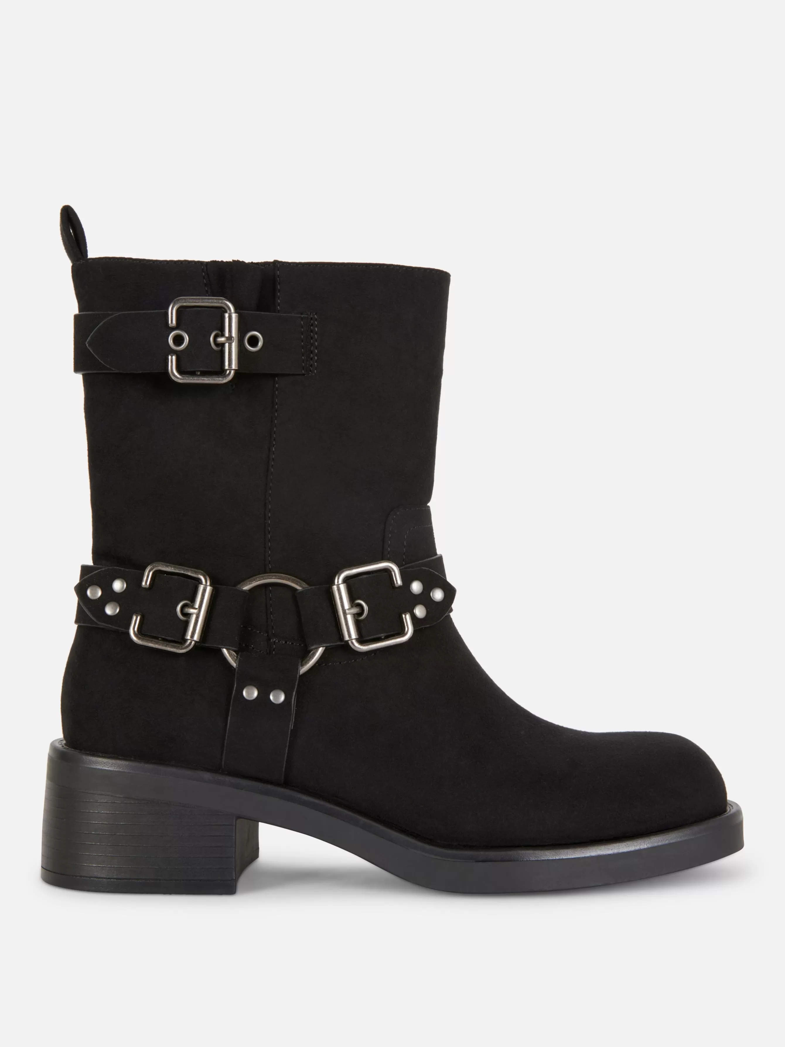 Outlet Primark Bottes De Motard En Suédine Noir