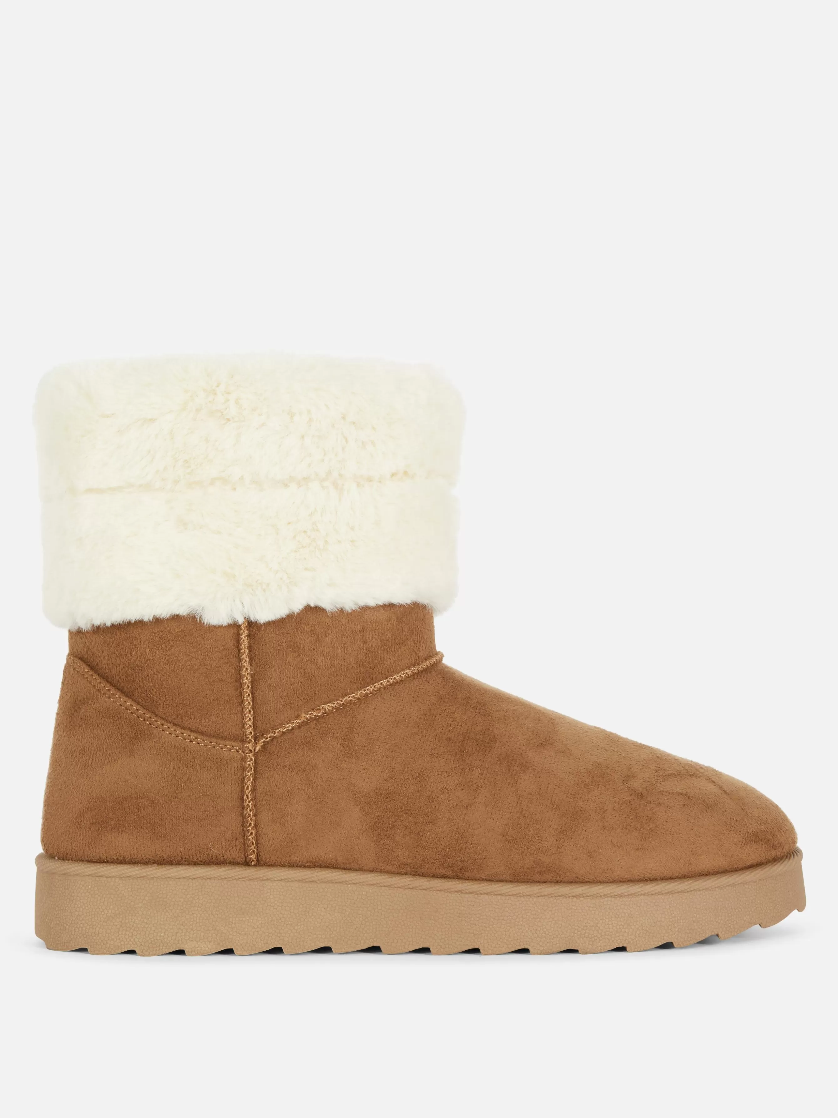 Online Primark Bottes Doublées En Fausse Fourrure Fauve