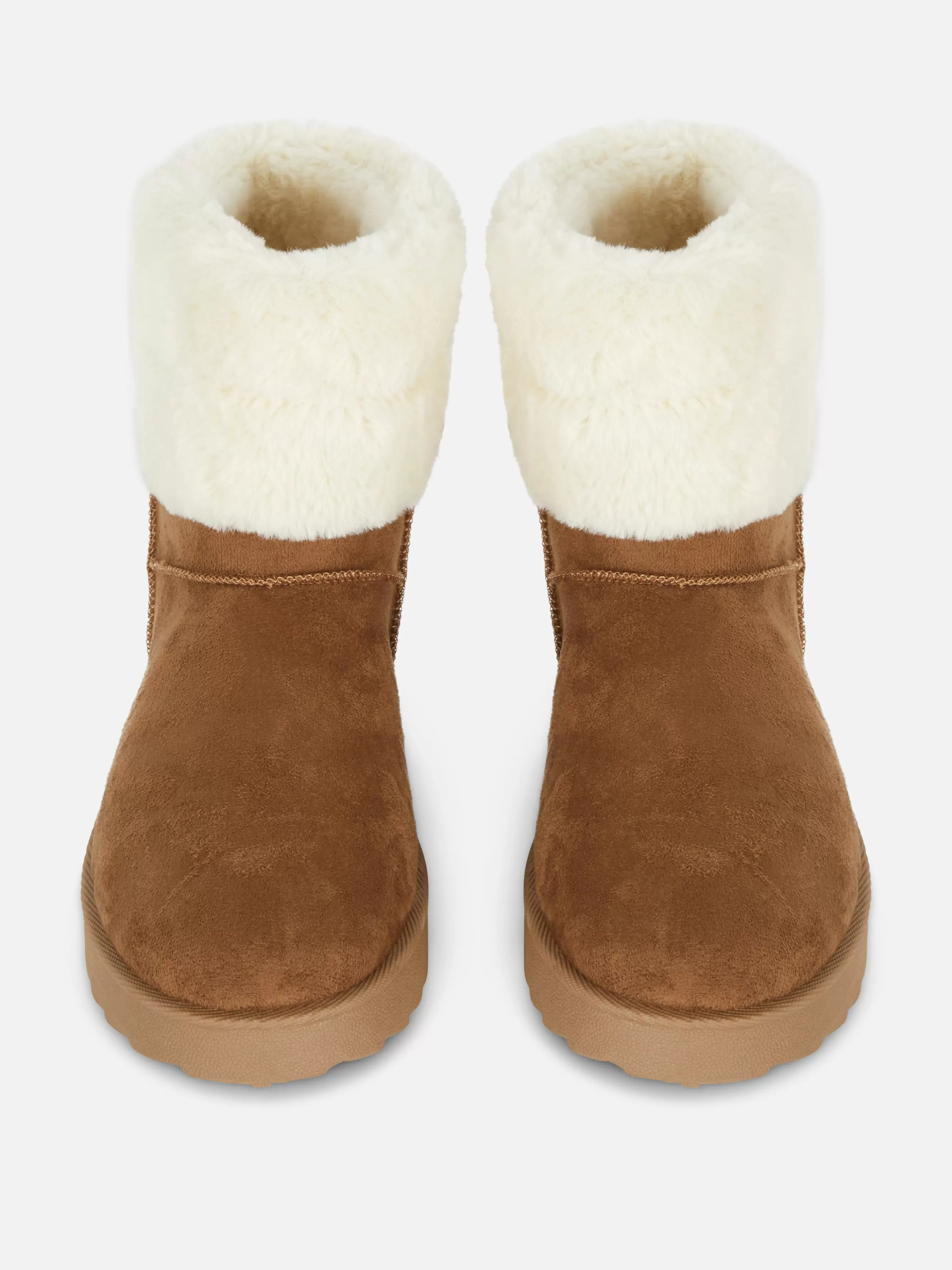 Online Primark Bottes Doublées En Fausse Fourrure Fauve