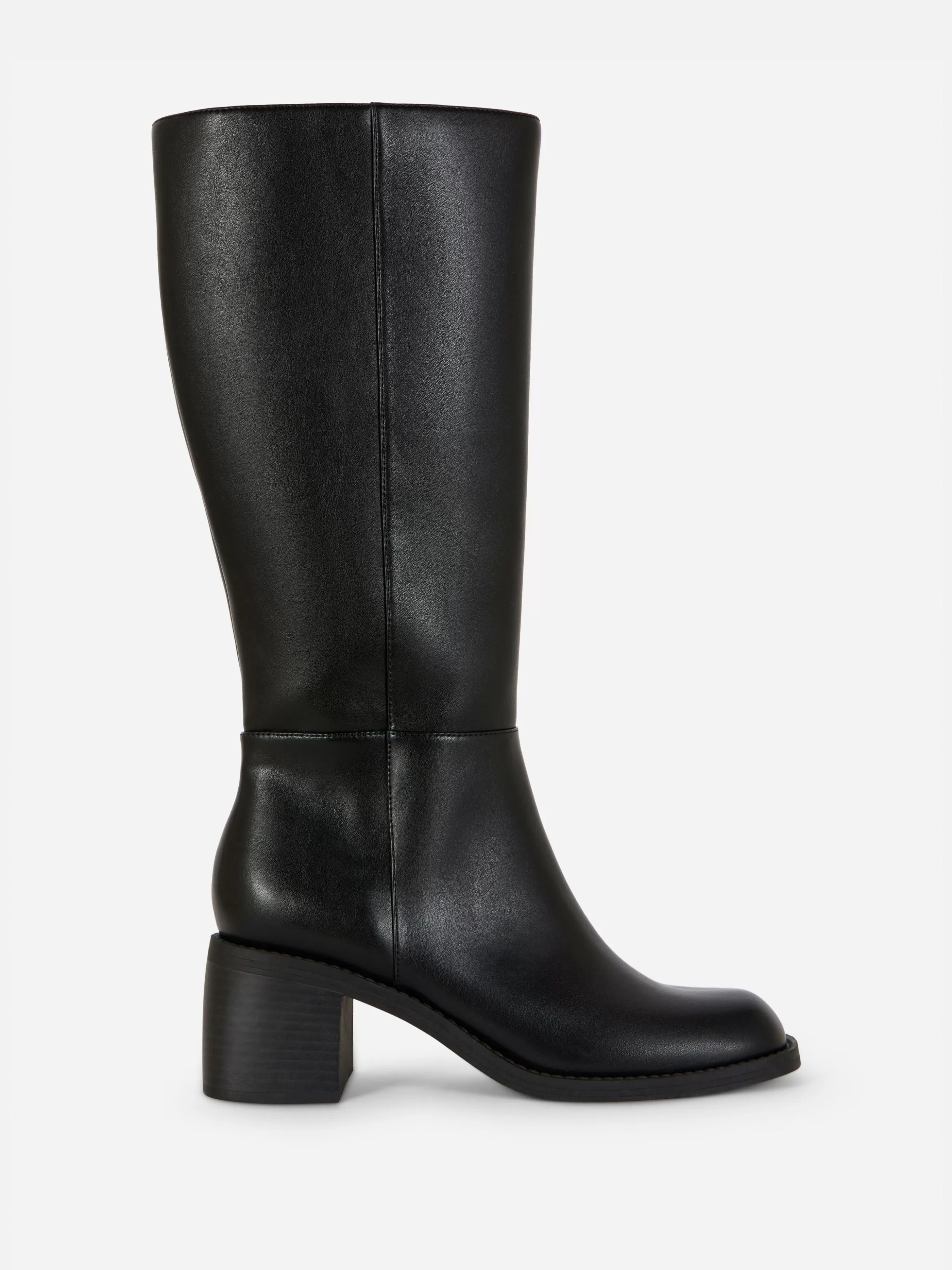 Best Sale Primark Bottes Hauteur Genou à Talon Noir