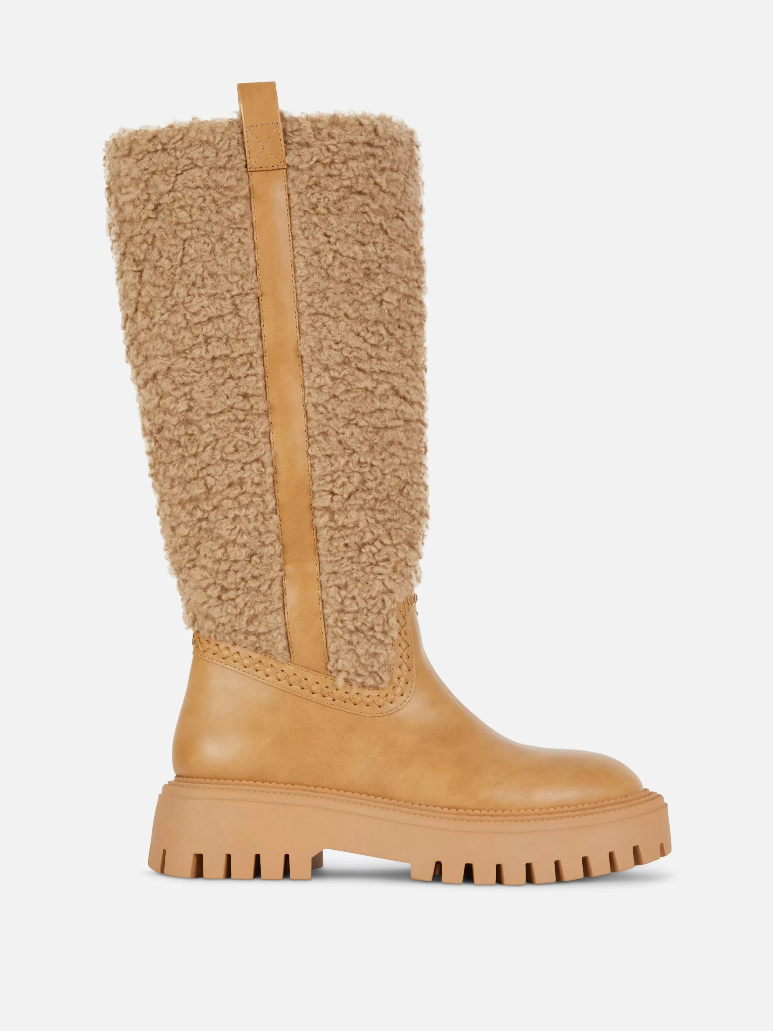 Best Primark Bottes Montantes Effet Mouton Retourné Rita Ora Beige