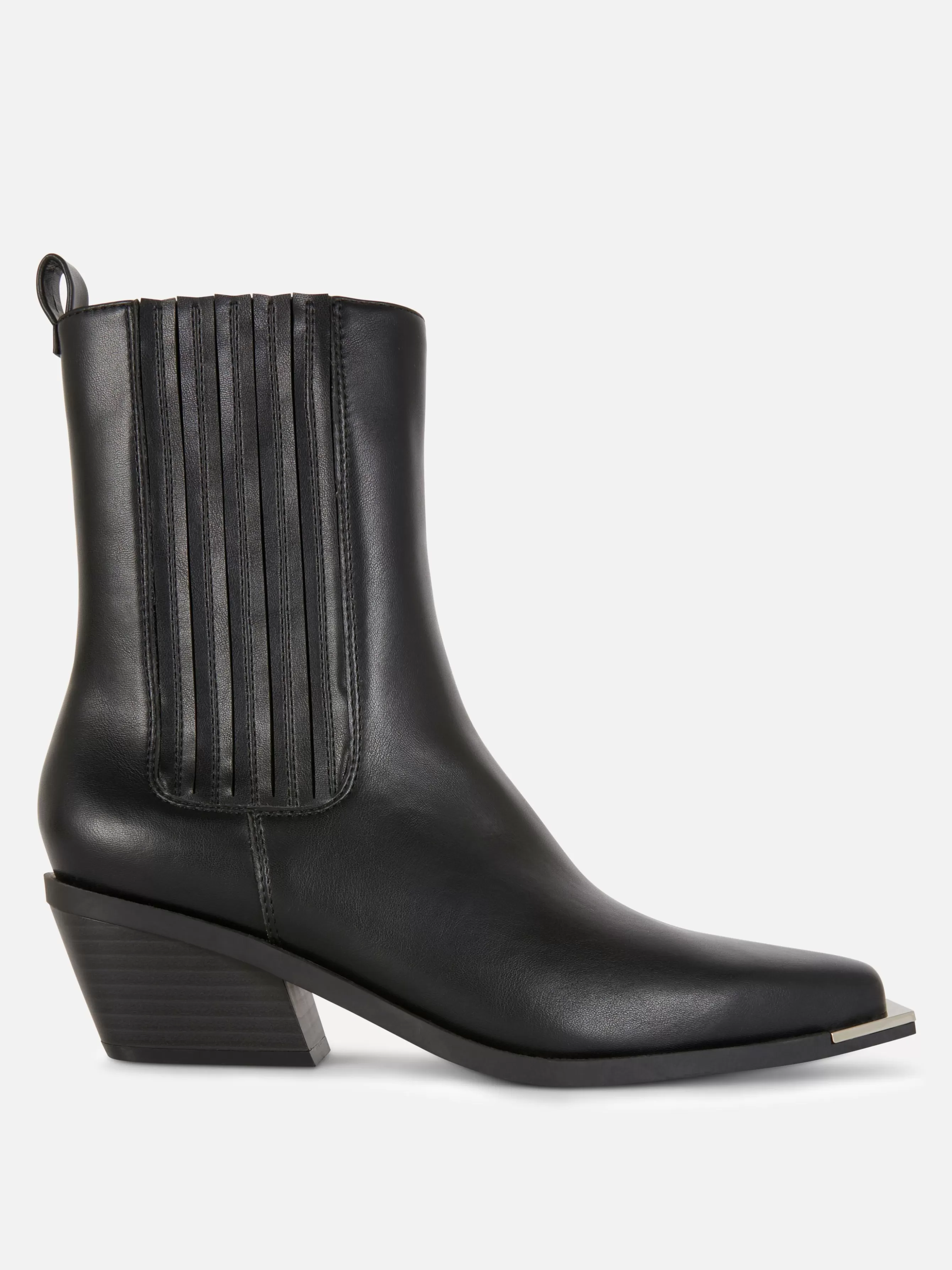 Online Primark Bottes Santiags En Simili Cuir Noir