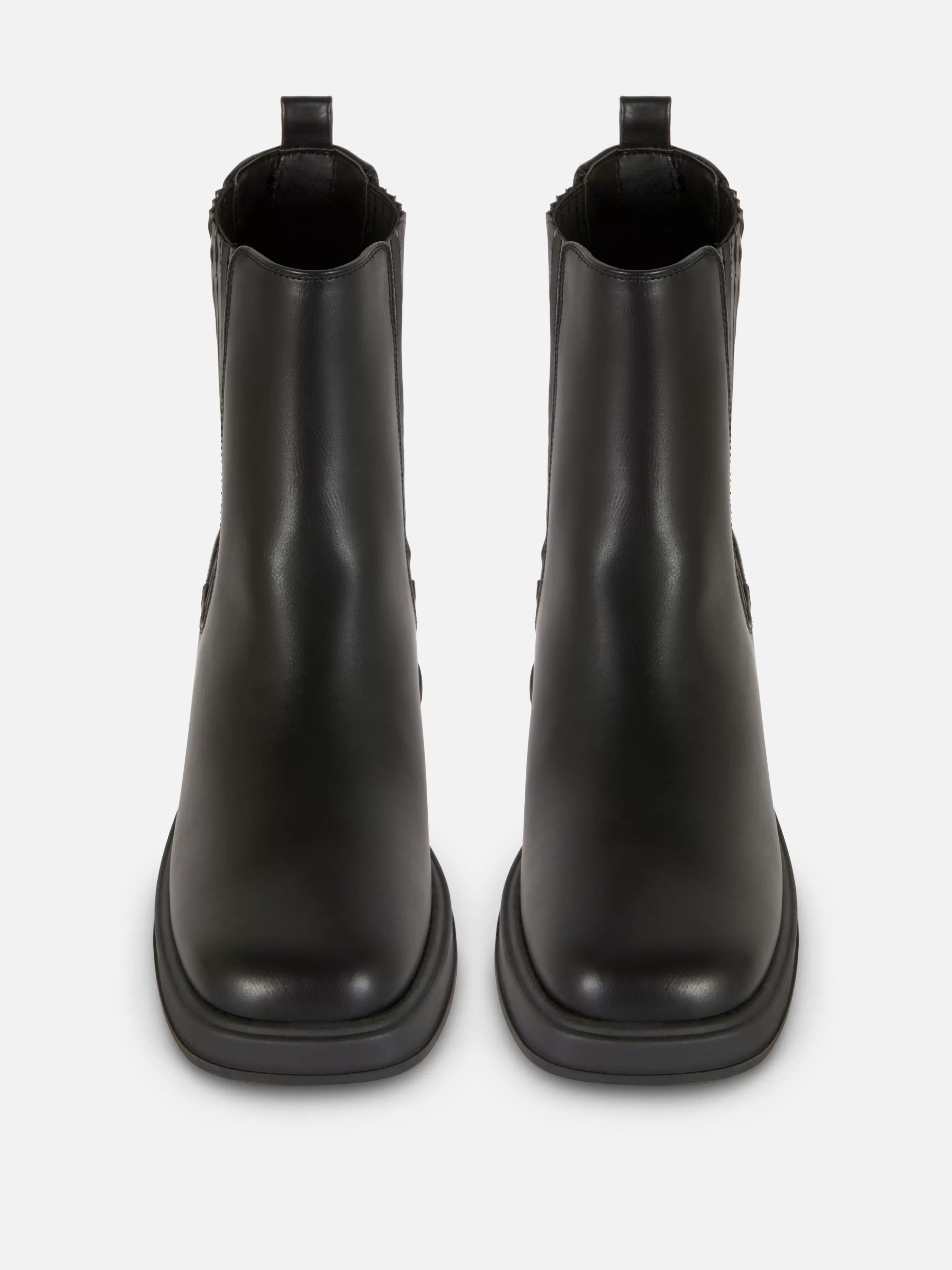 Flash Sale Primark Bottines Chelsea à Talon Bloc Noir