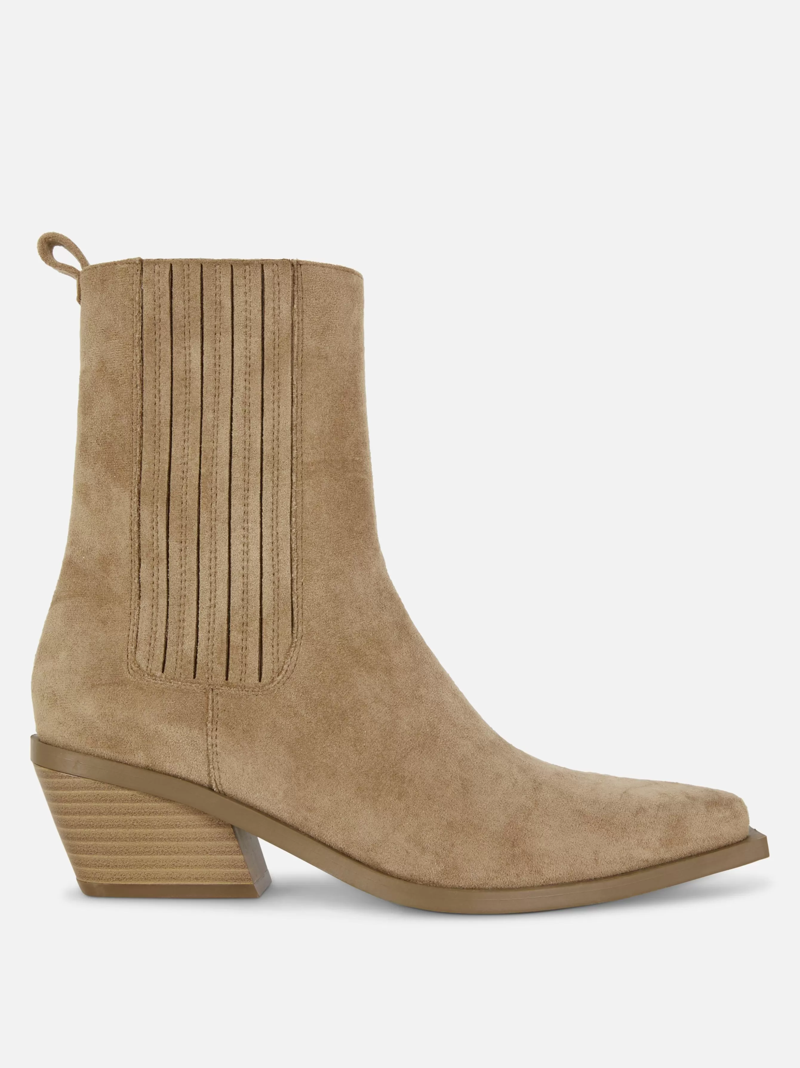 Online Primark Bottines Western à Talons Bas Taupe