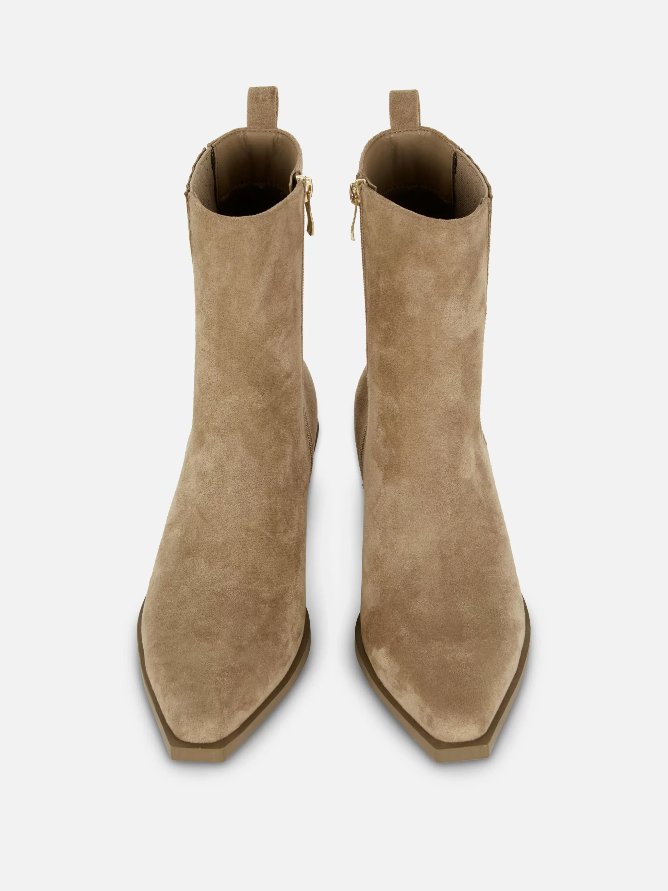 Online Primark Bottines Western à Talons Bas Taupe