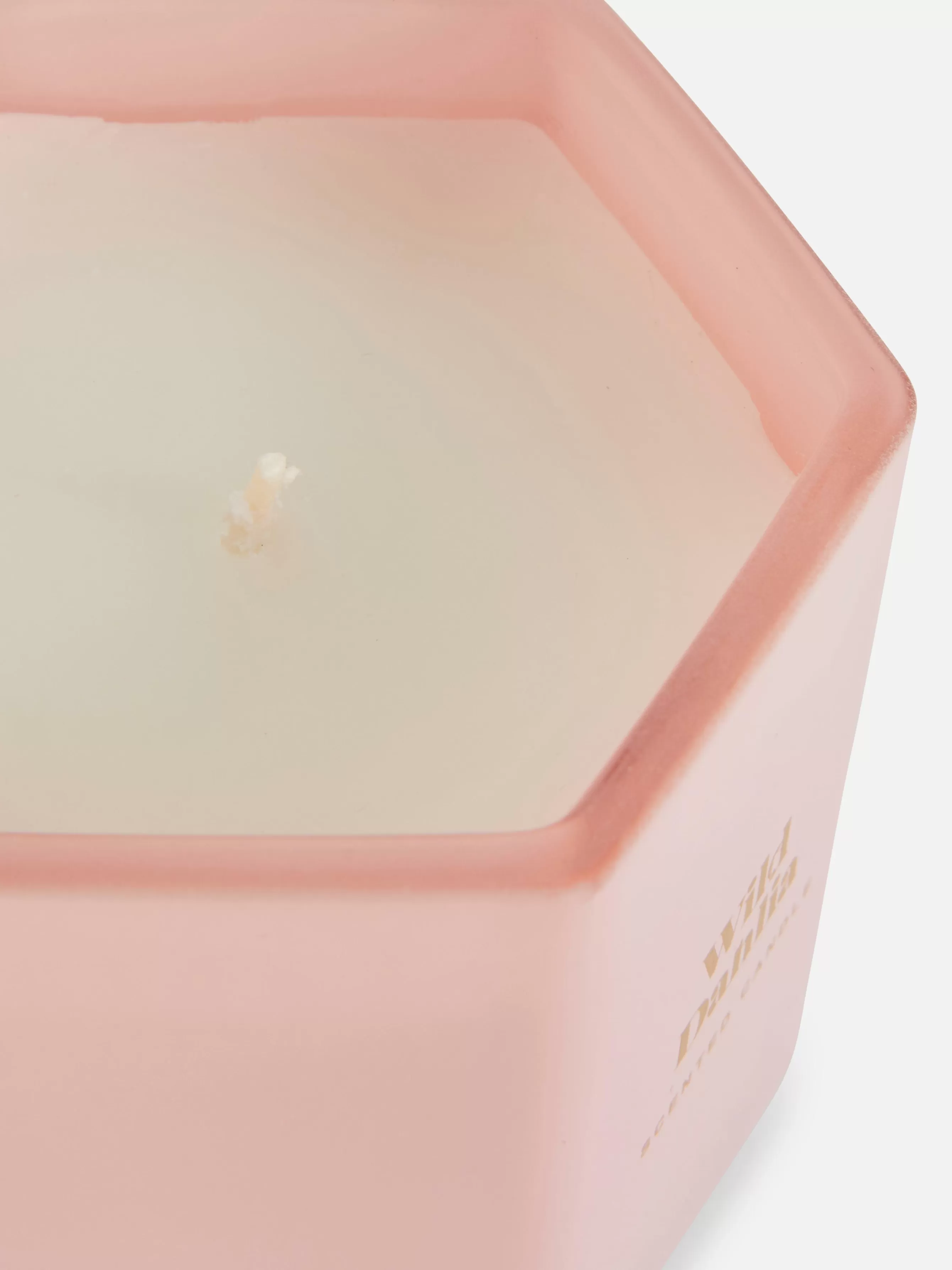 Clearance Primark Bougie Votive Hexagonale Parfumée Rose clair