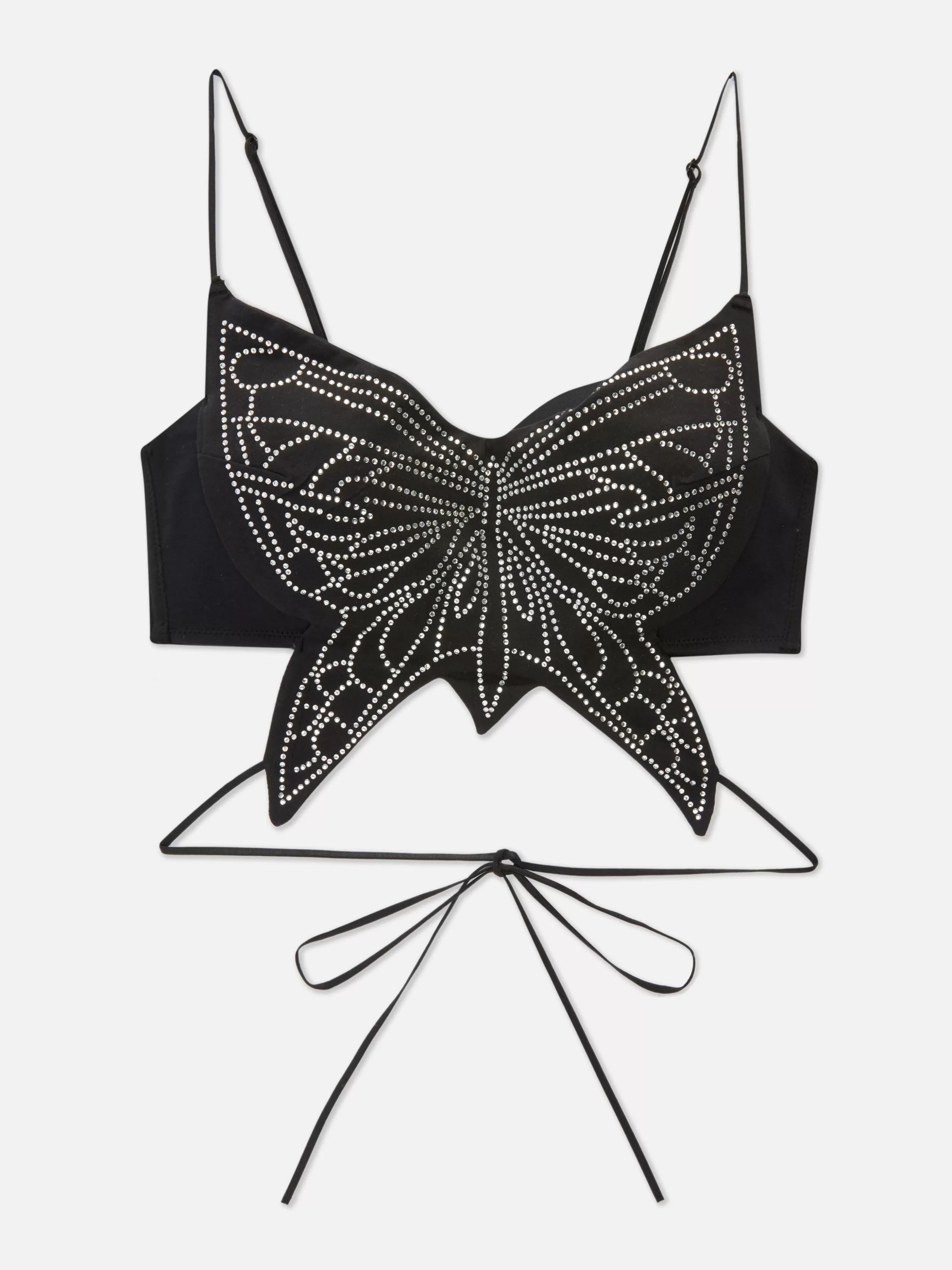 Online Primark Brassière Papillon Ornée De Strass Noir