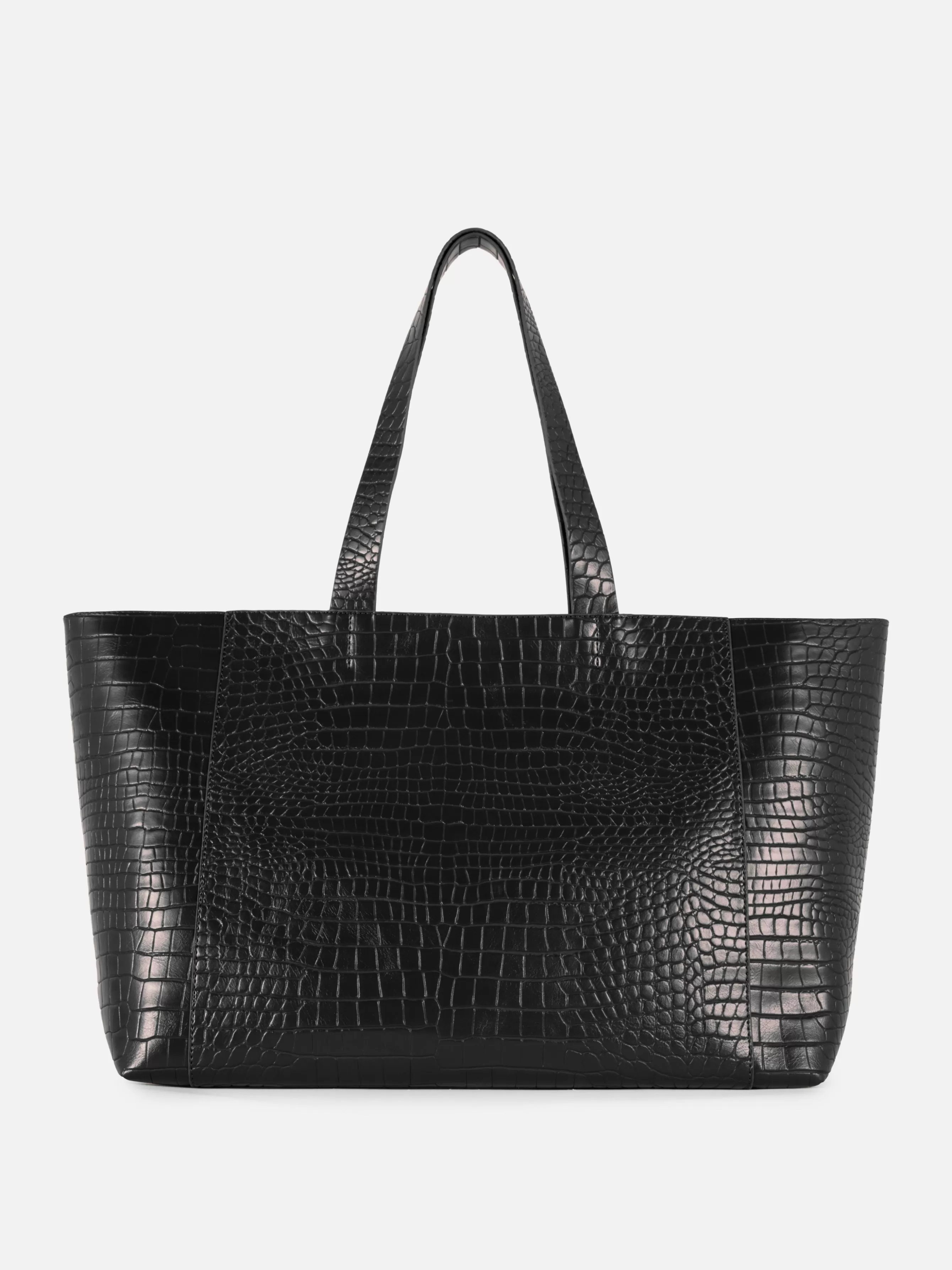 Outlet Primark Cabas Extra Large En Imitation Croco Noir