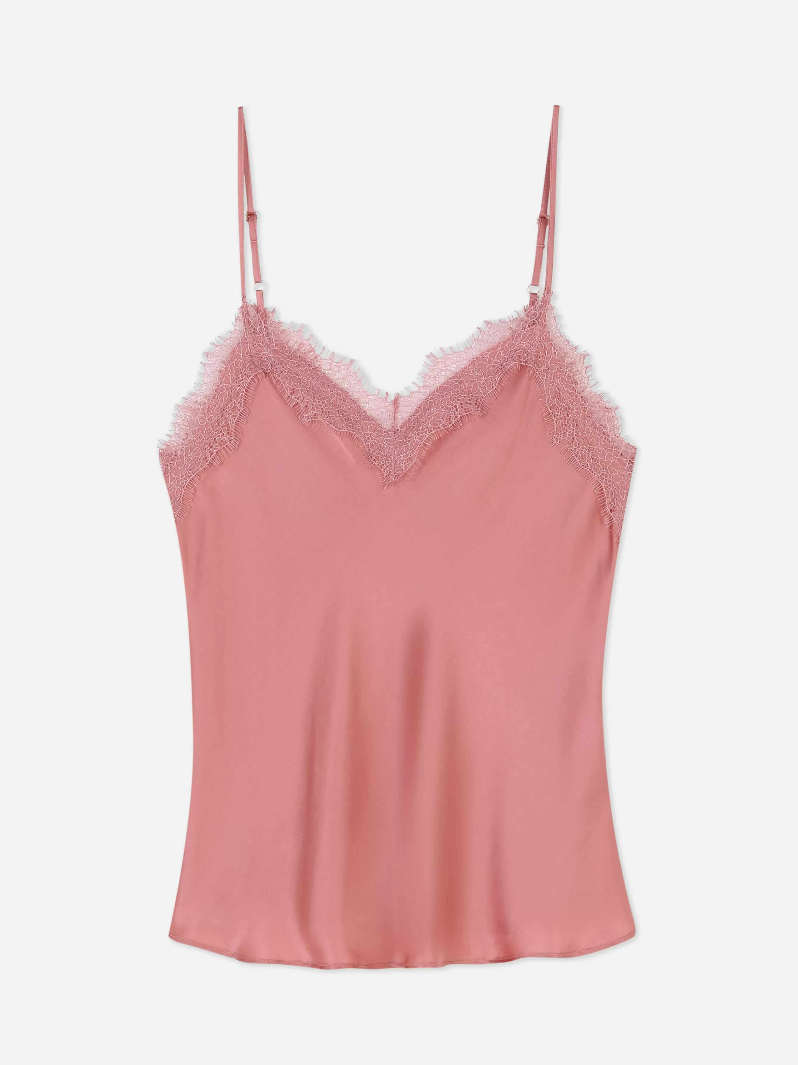 Cheap Primark Caraco De Pyjama à Finitions En Dentelle Rose poudré