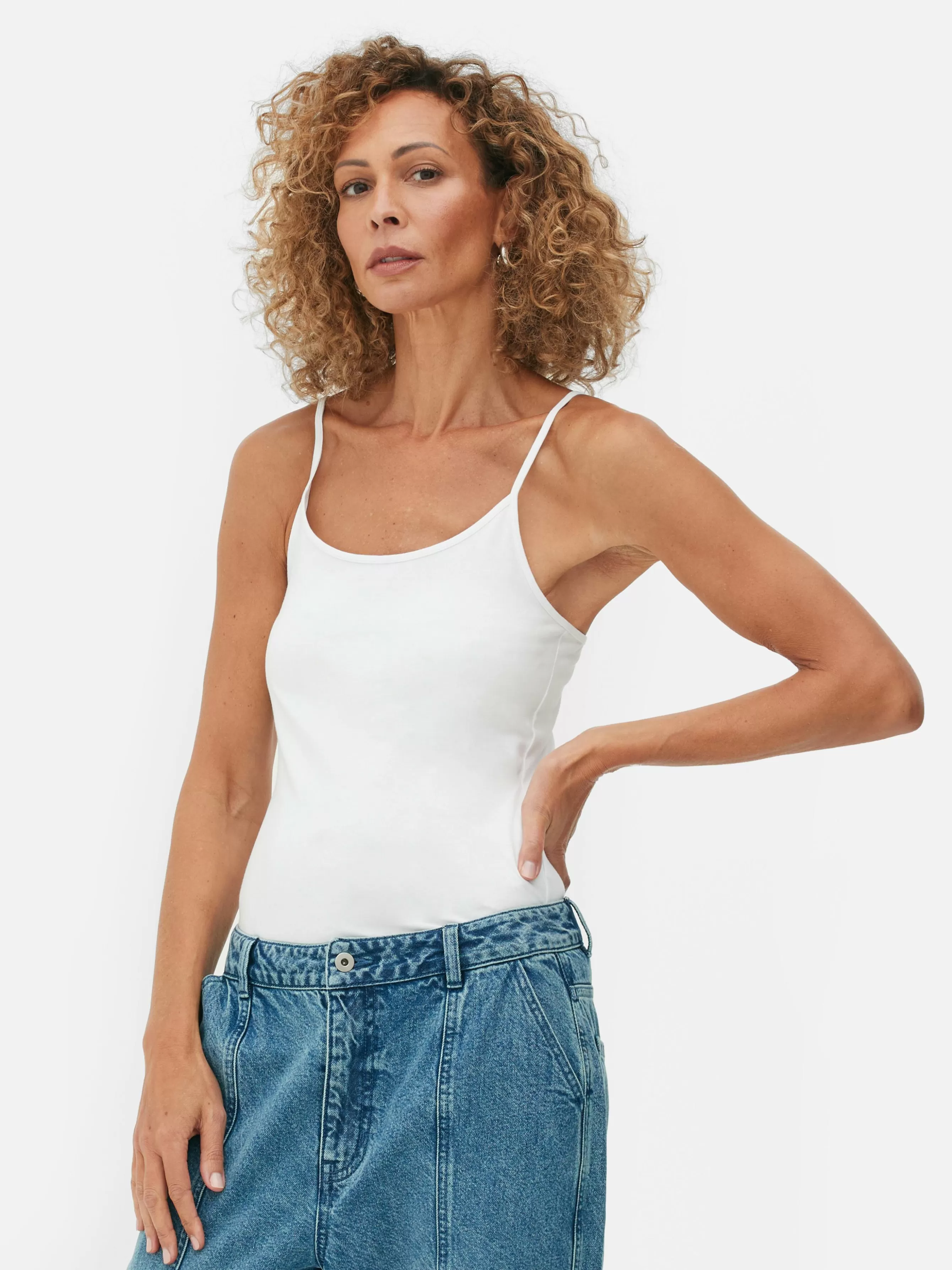 Shop Primark Caraco Stretch Blanc