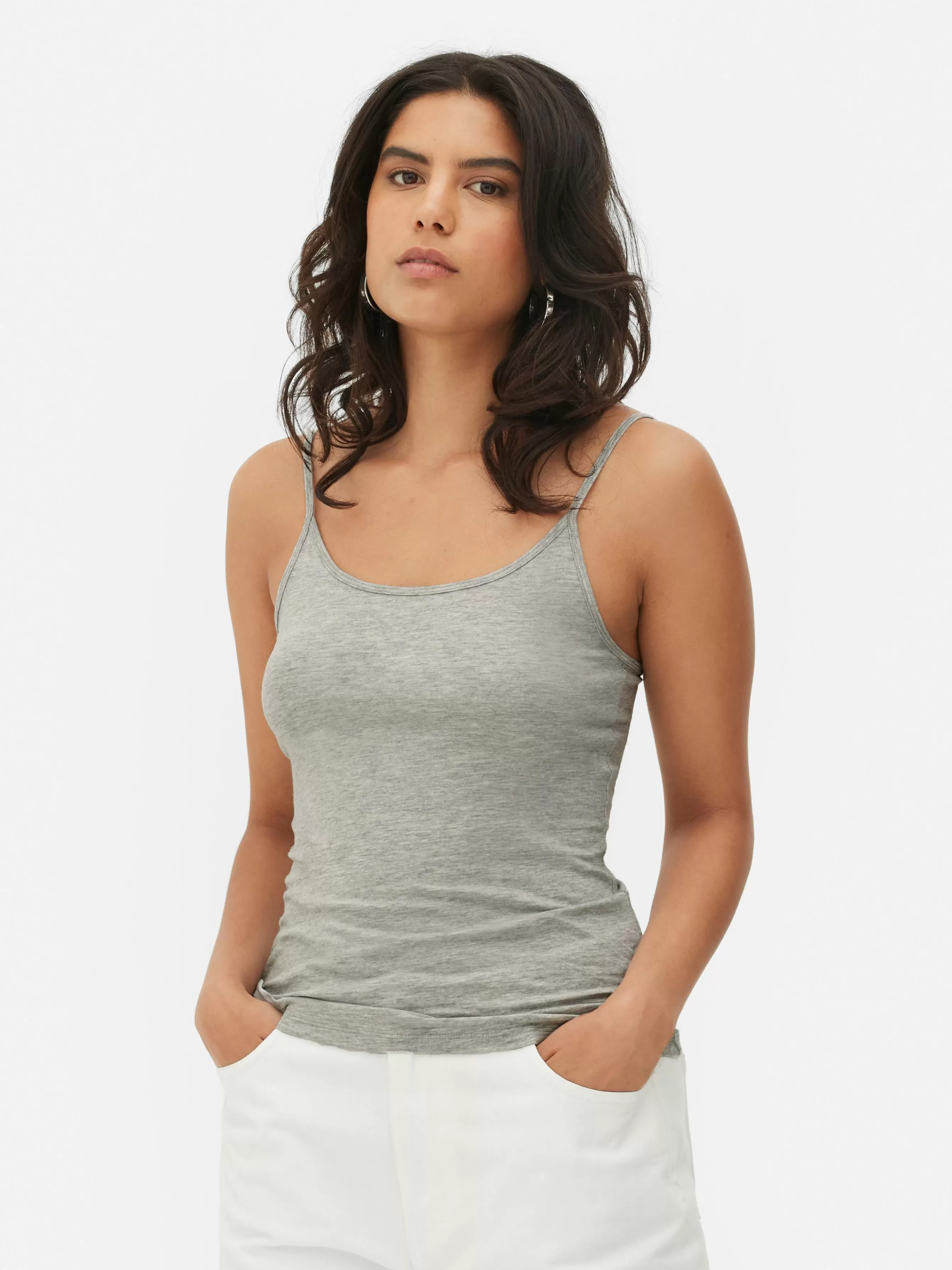 Cheap Primark Caraco Stretch Décolleté Gris chiné