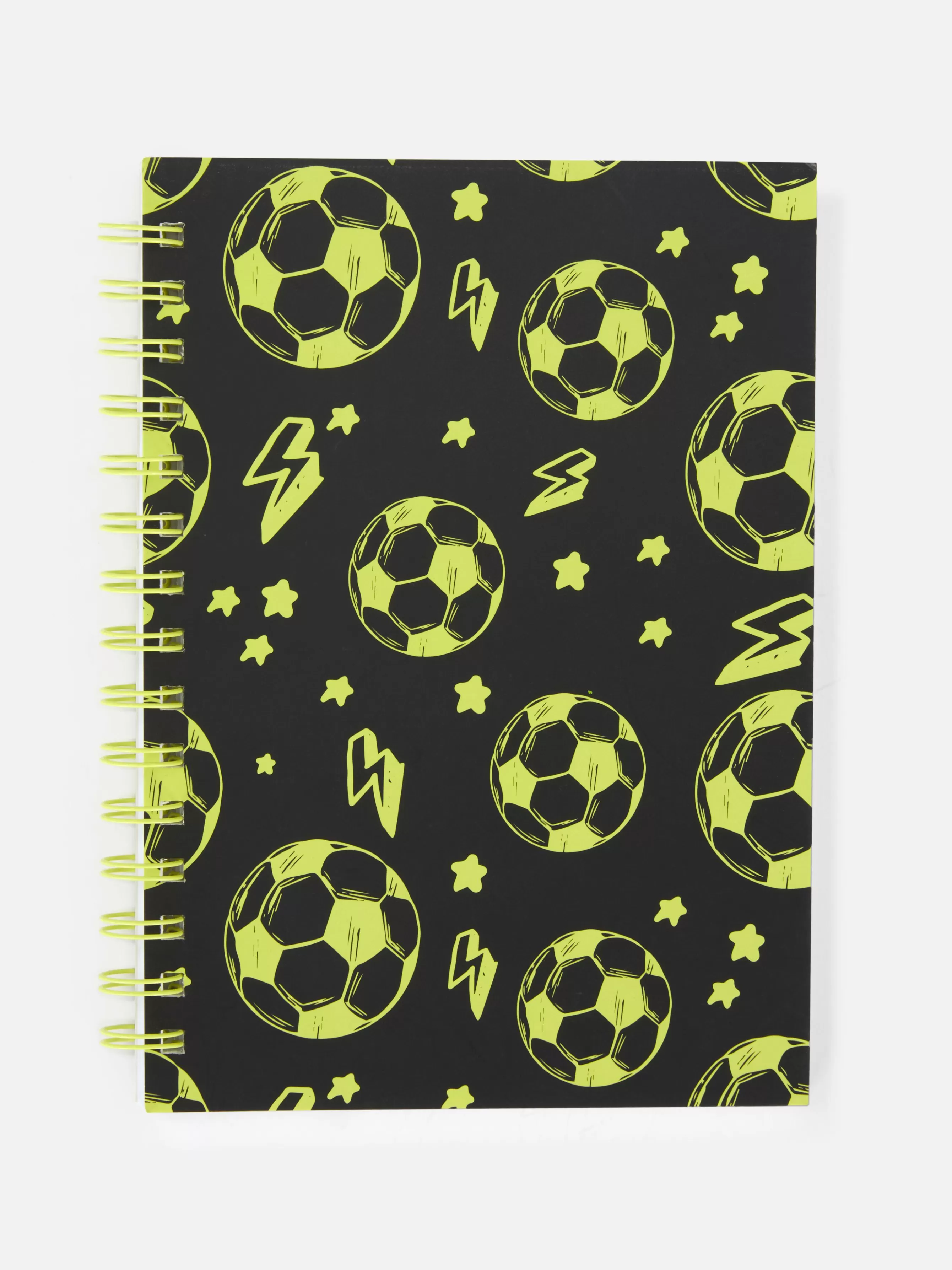 Best Primark Carnet A5 à Motif Football Bleu marine