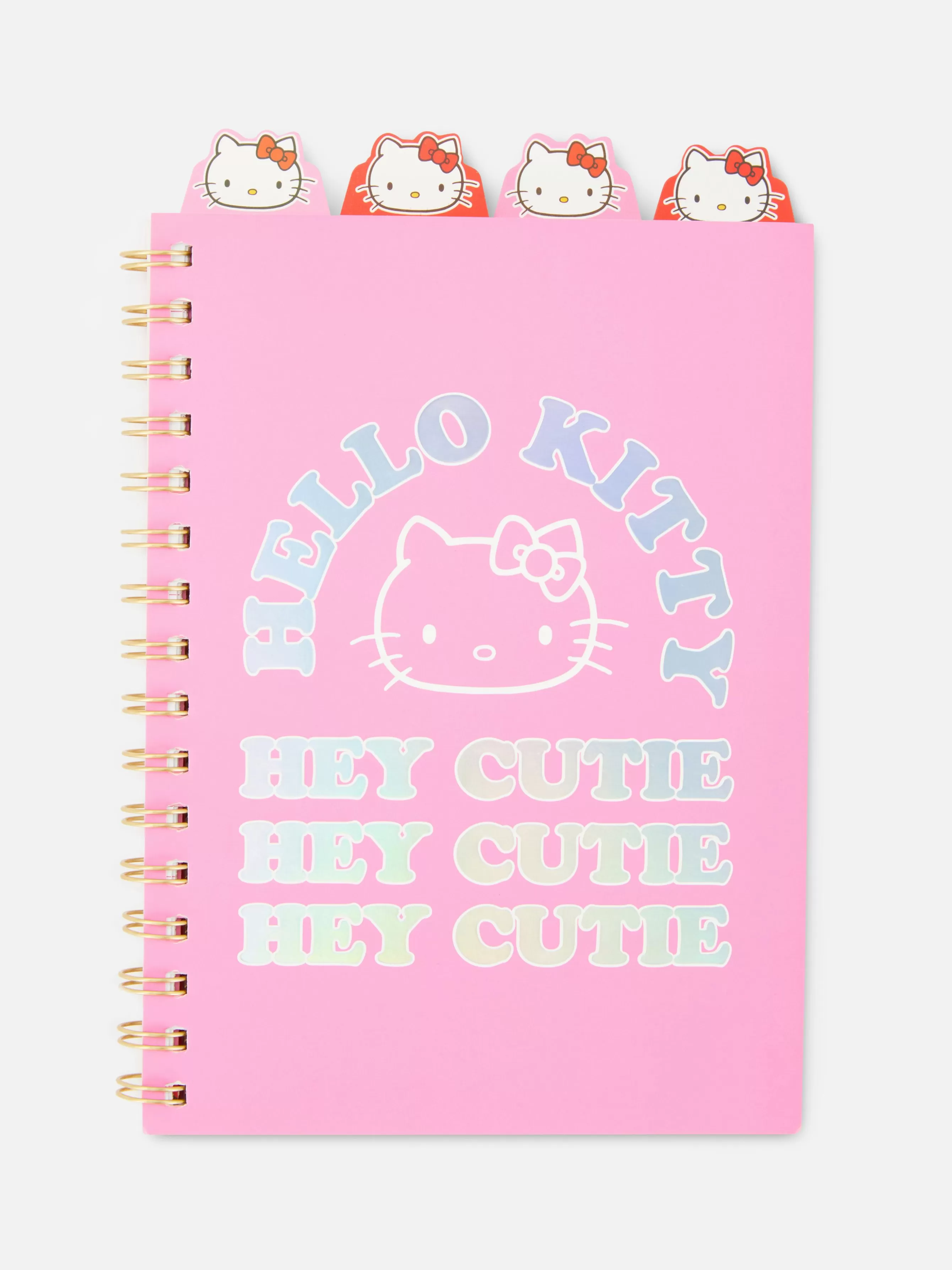 Sale Primark Carnet A5 à Onglets 50e Anniversaire Hello Kitty Rouge