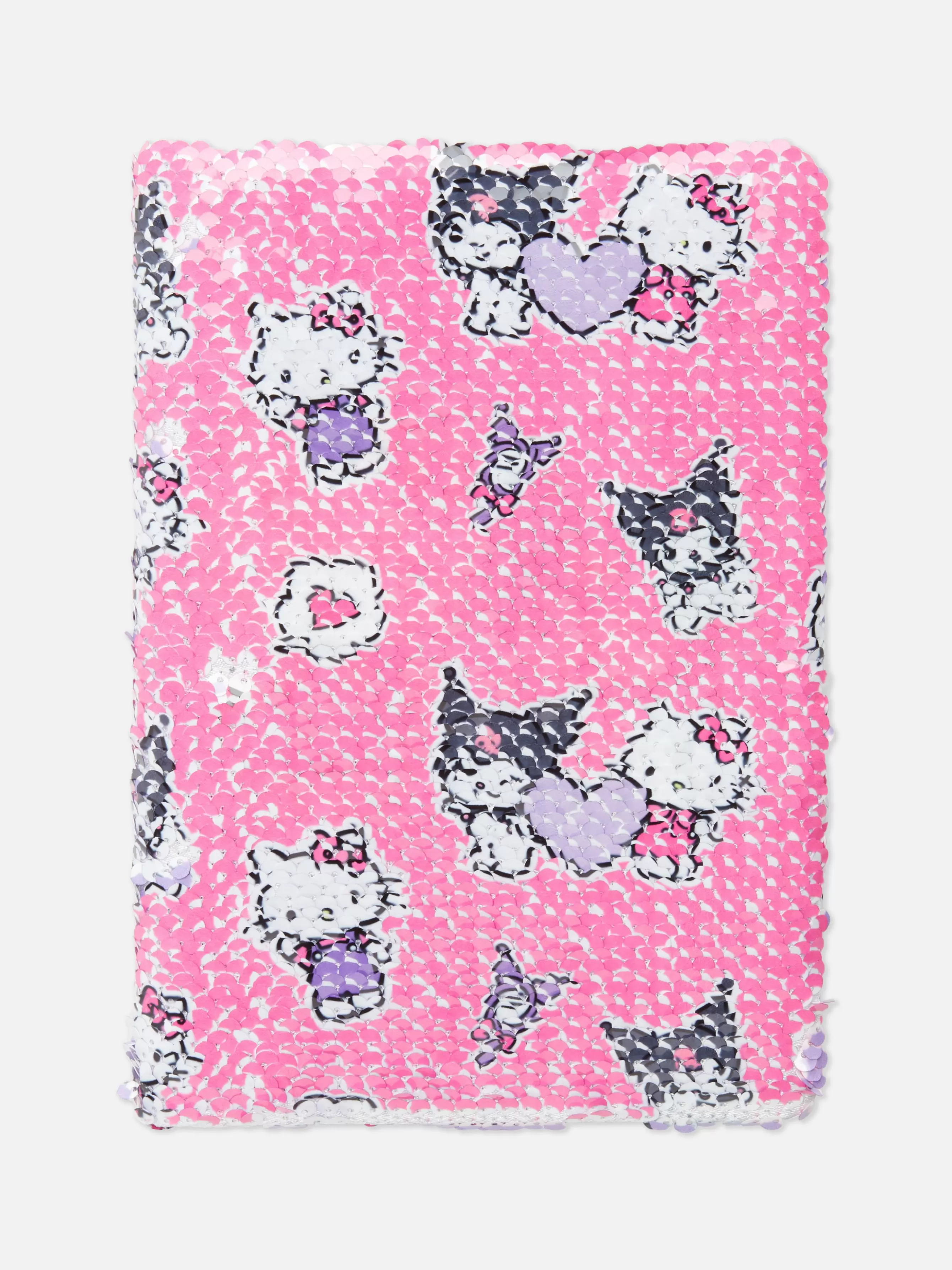 Best Sale Primark Carnet A5 à Sequins Réversibles Hello Kitty Et Kuromi Rouge