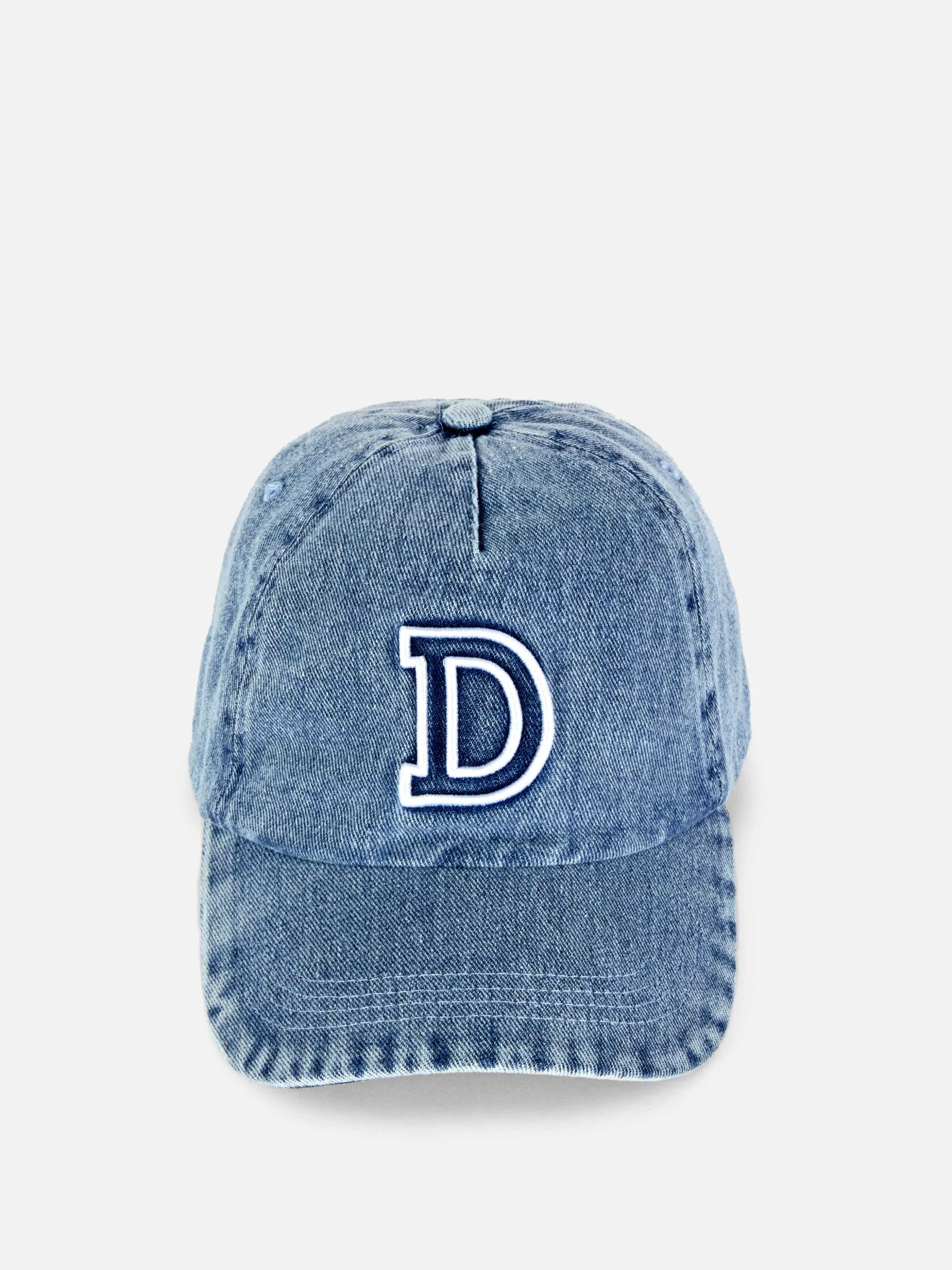 Online Primark Casquette De Baseball En Denim Avec Initiale Bleu