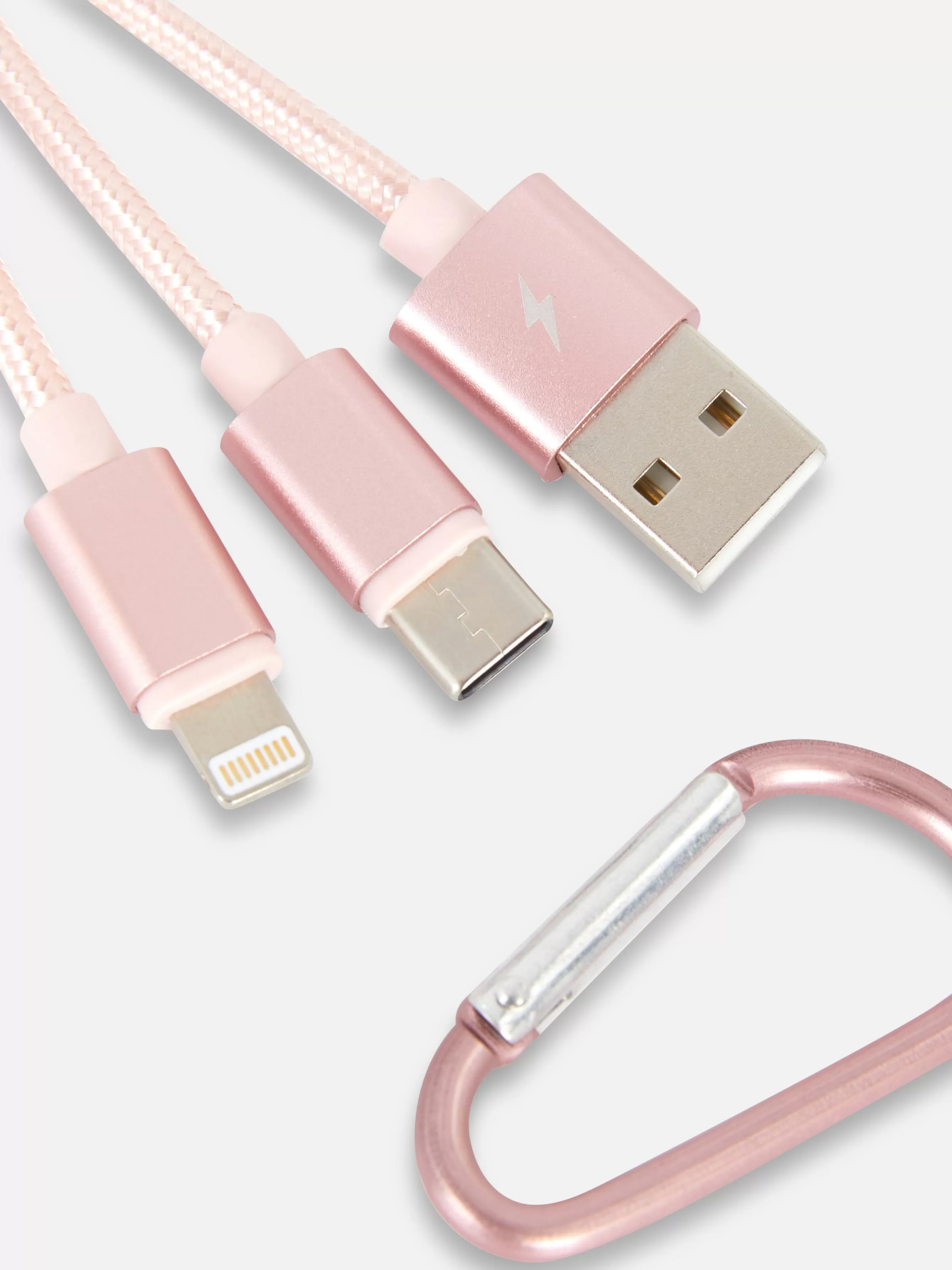 Store Primark Câble De Chargeur 2-en-1 Rose