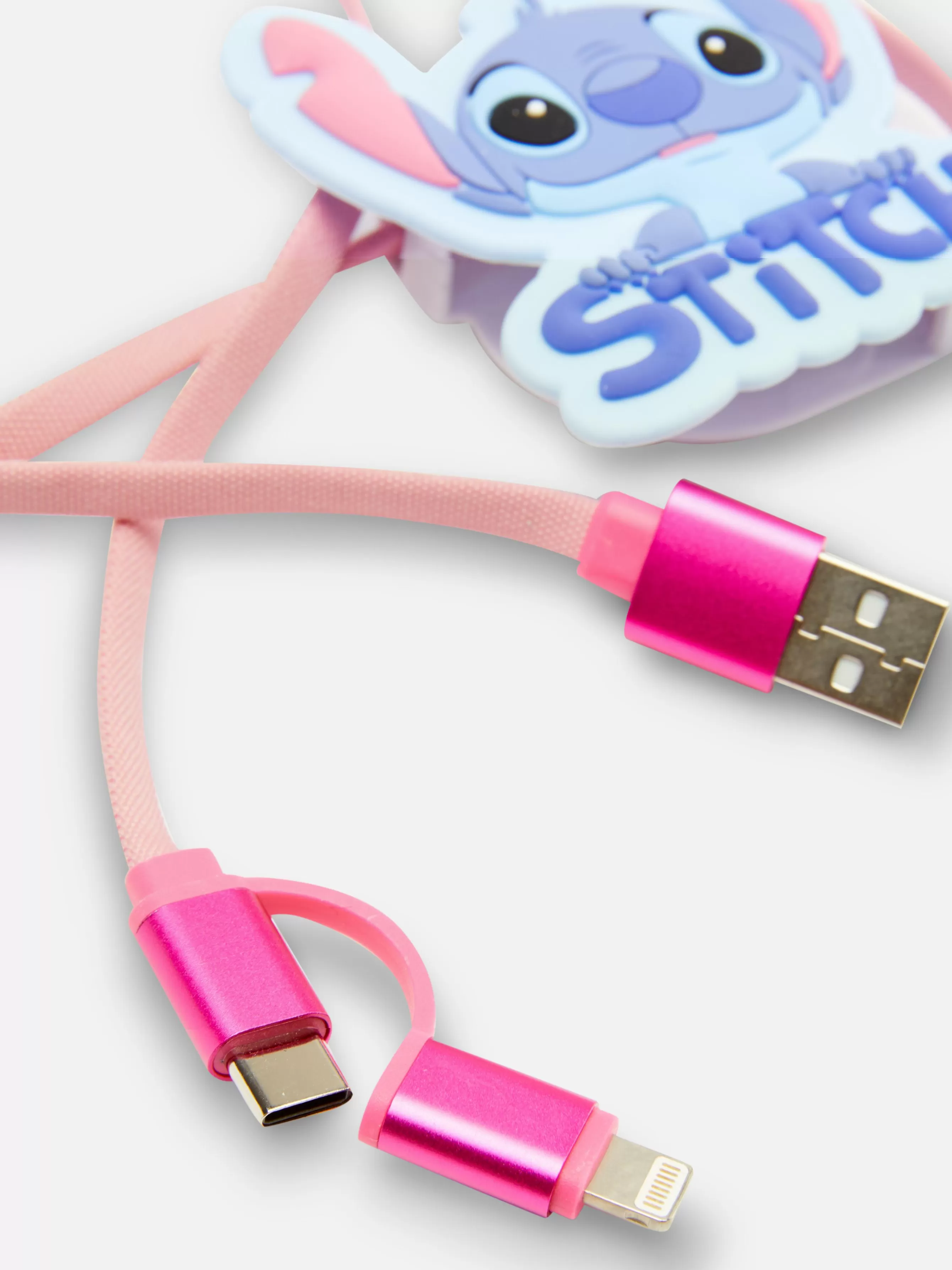 Clearance Primark Câble USB En Forme De Disney Stitch Bleu