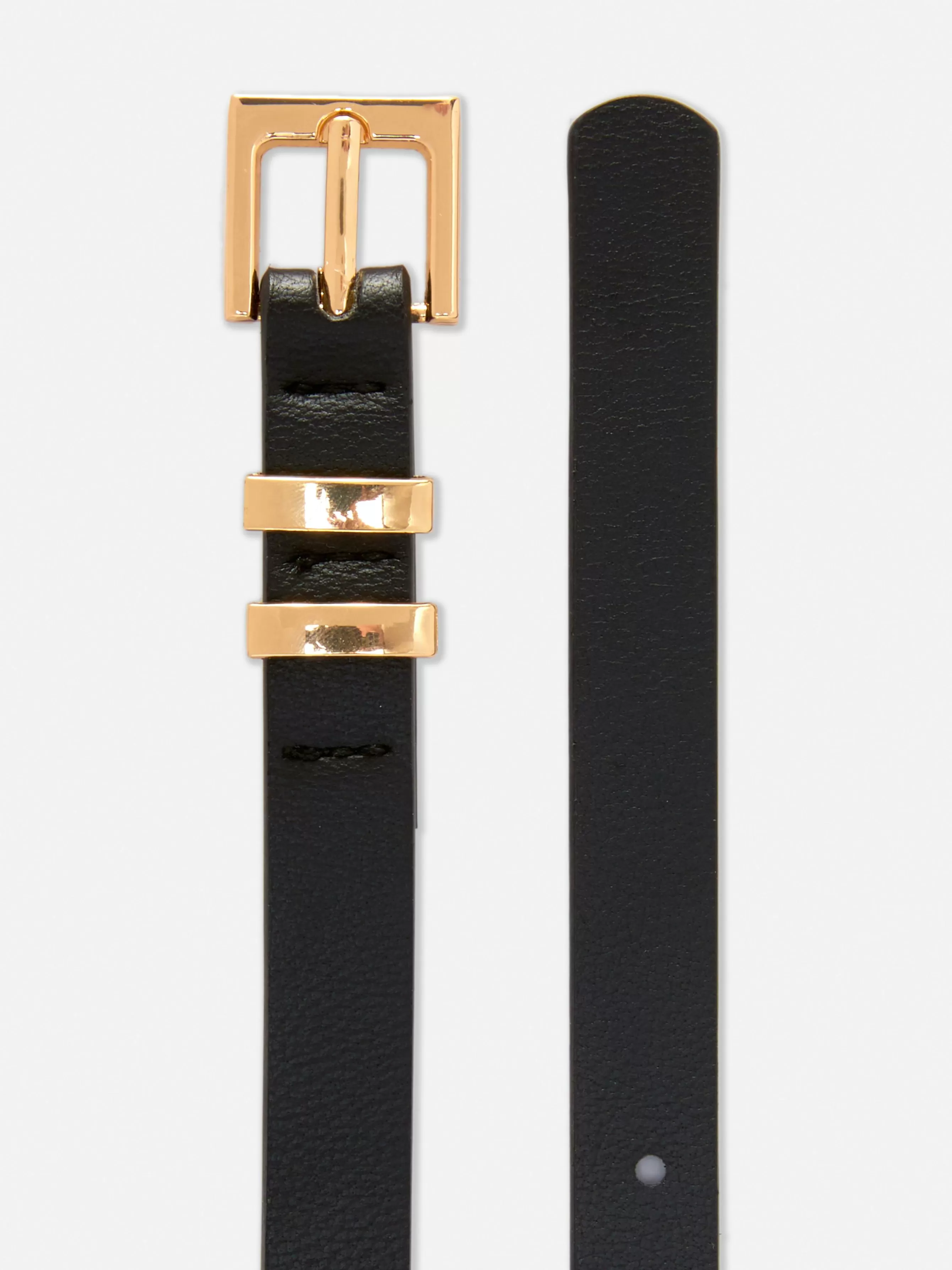 Store Primark Ceinture à Boucle Carrée Noir