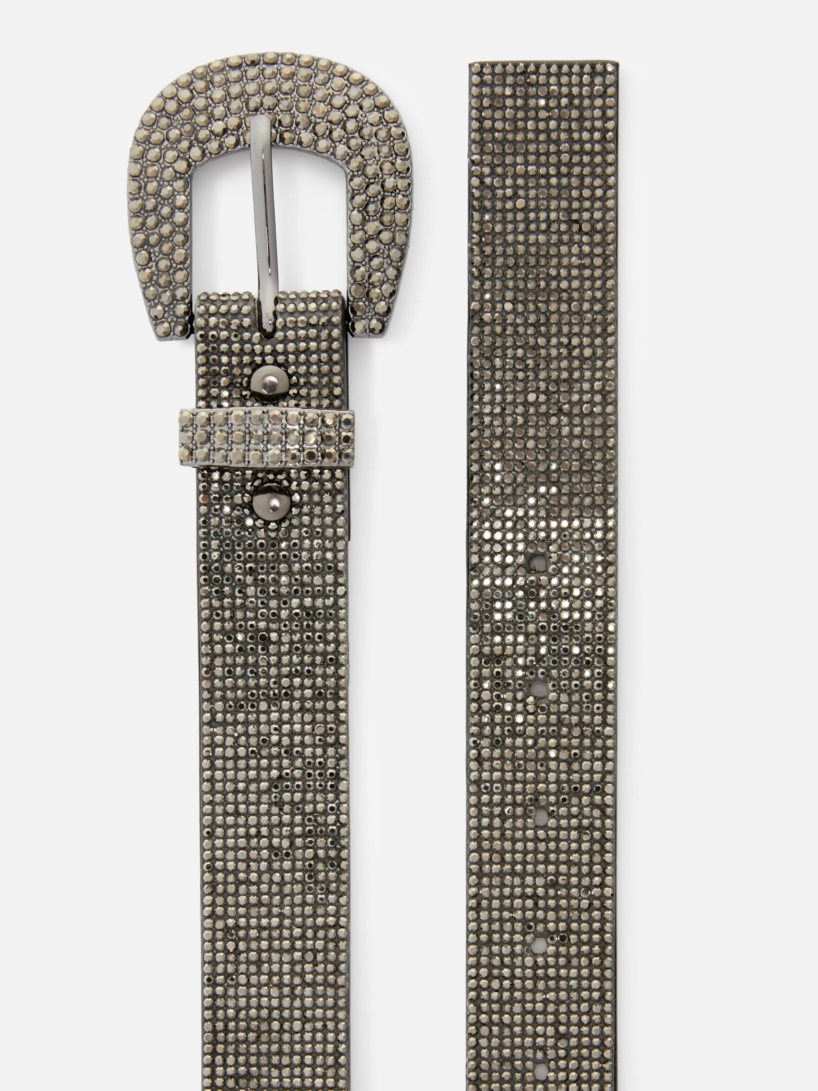 Flash Sale Primark Ceinture à Boucle Et Strass Étain