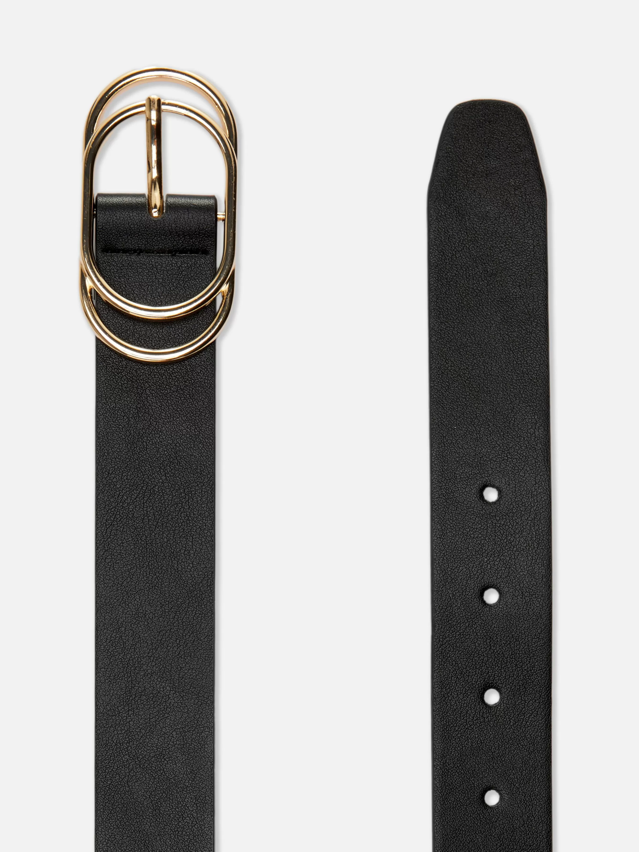 Hot Primark Ceinture à Double Boucle Noir