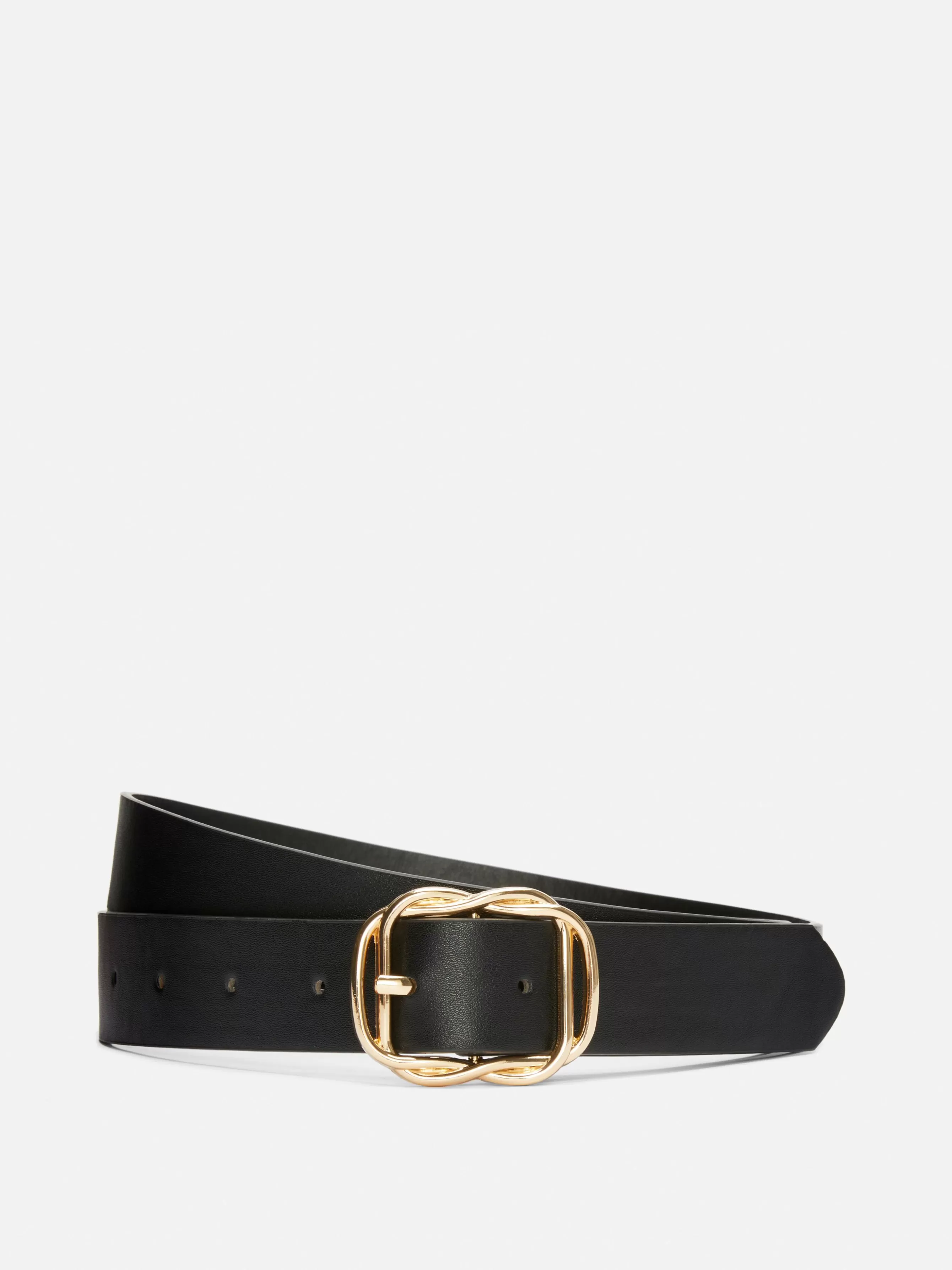 Cheap Primark Ceinture En Simili Cuir à Boucle Torsadée Noir